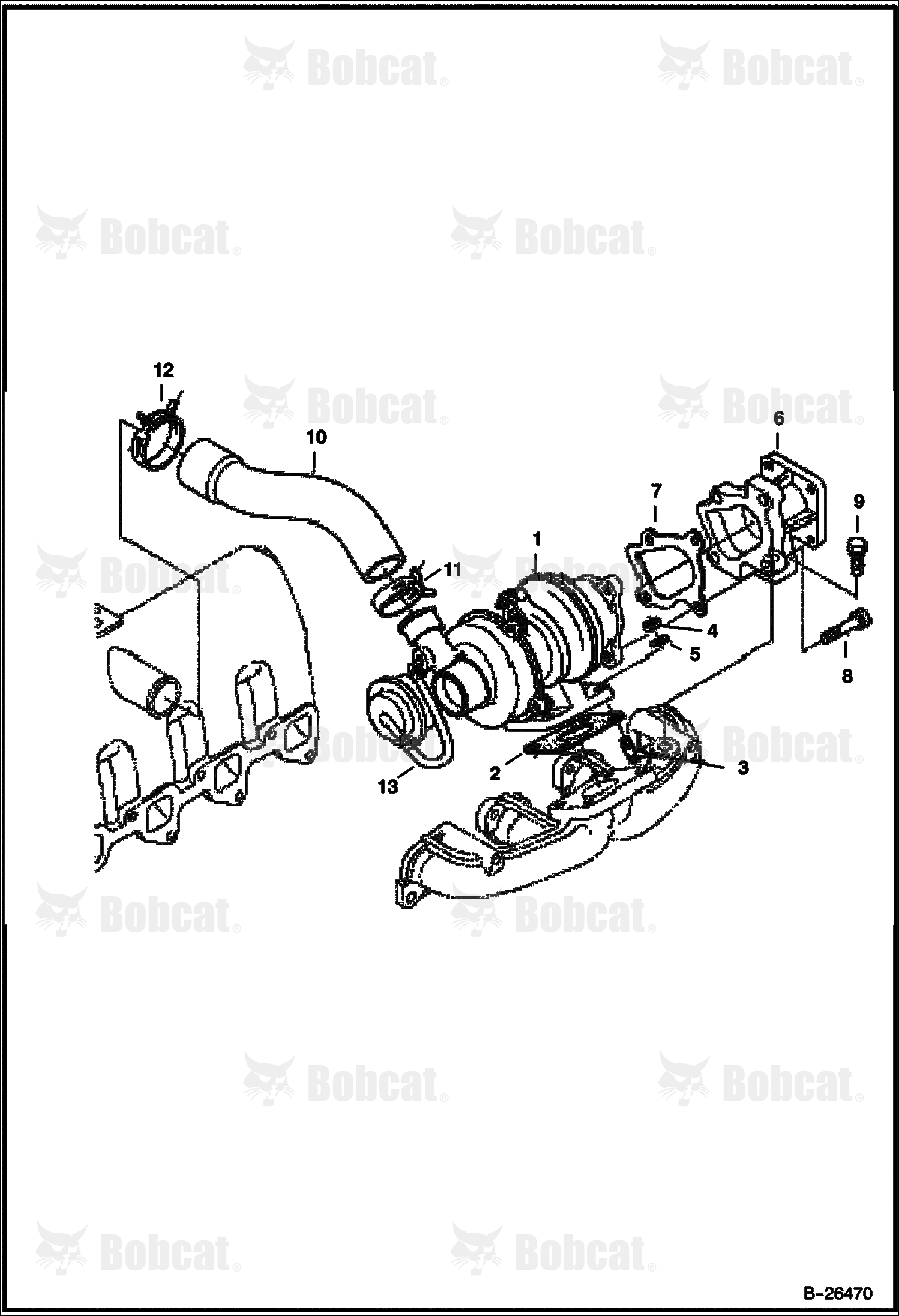 Turbocharger (Kubota - V2003-M-DI-T)