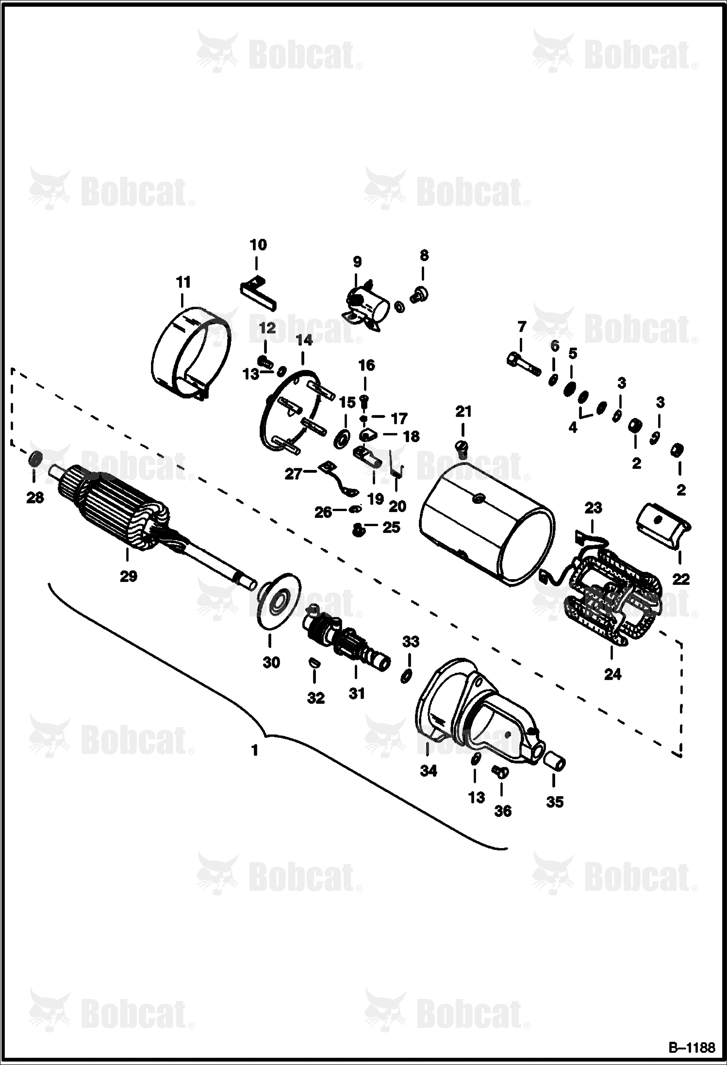 Starter (Kohler Engine Spec. No. 3941, 3959 & 3960)