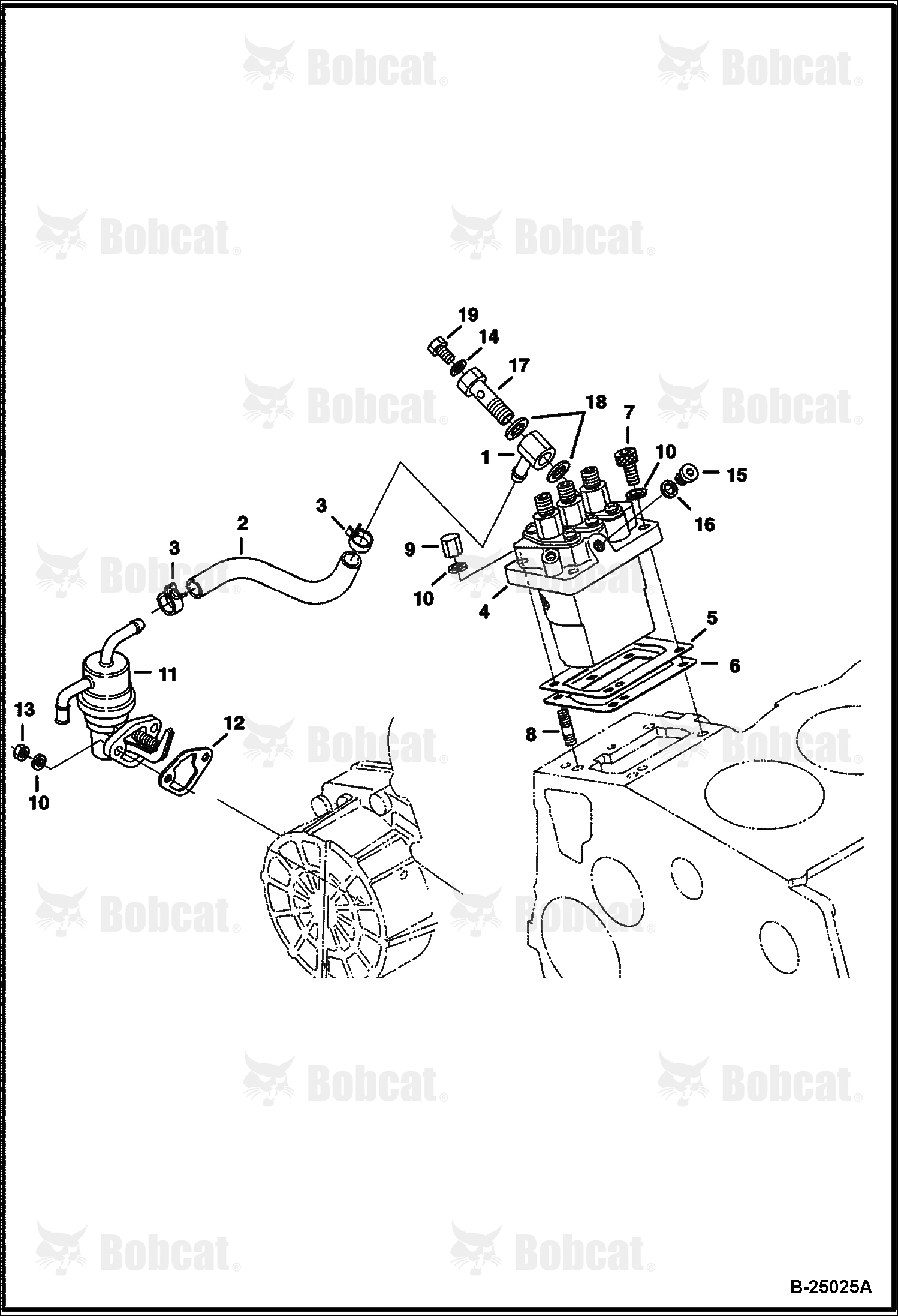 Injection Pump & Fuel Pump (Kubota - D1005-E3B-BC-3)(Tier IV Replacement)