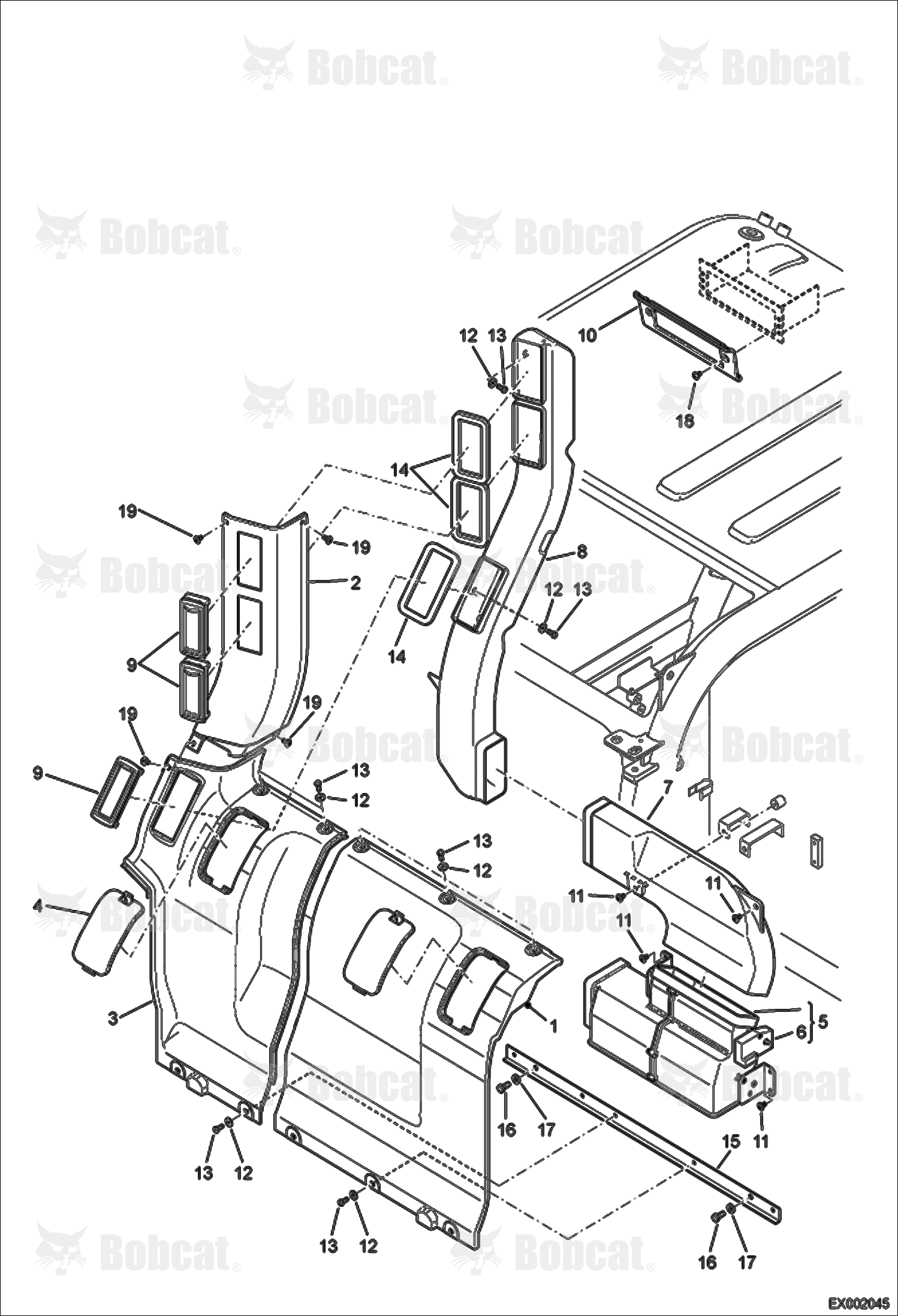 Air Conditioning (Rear Covers & Ducts)