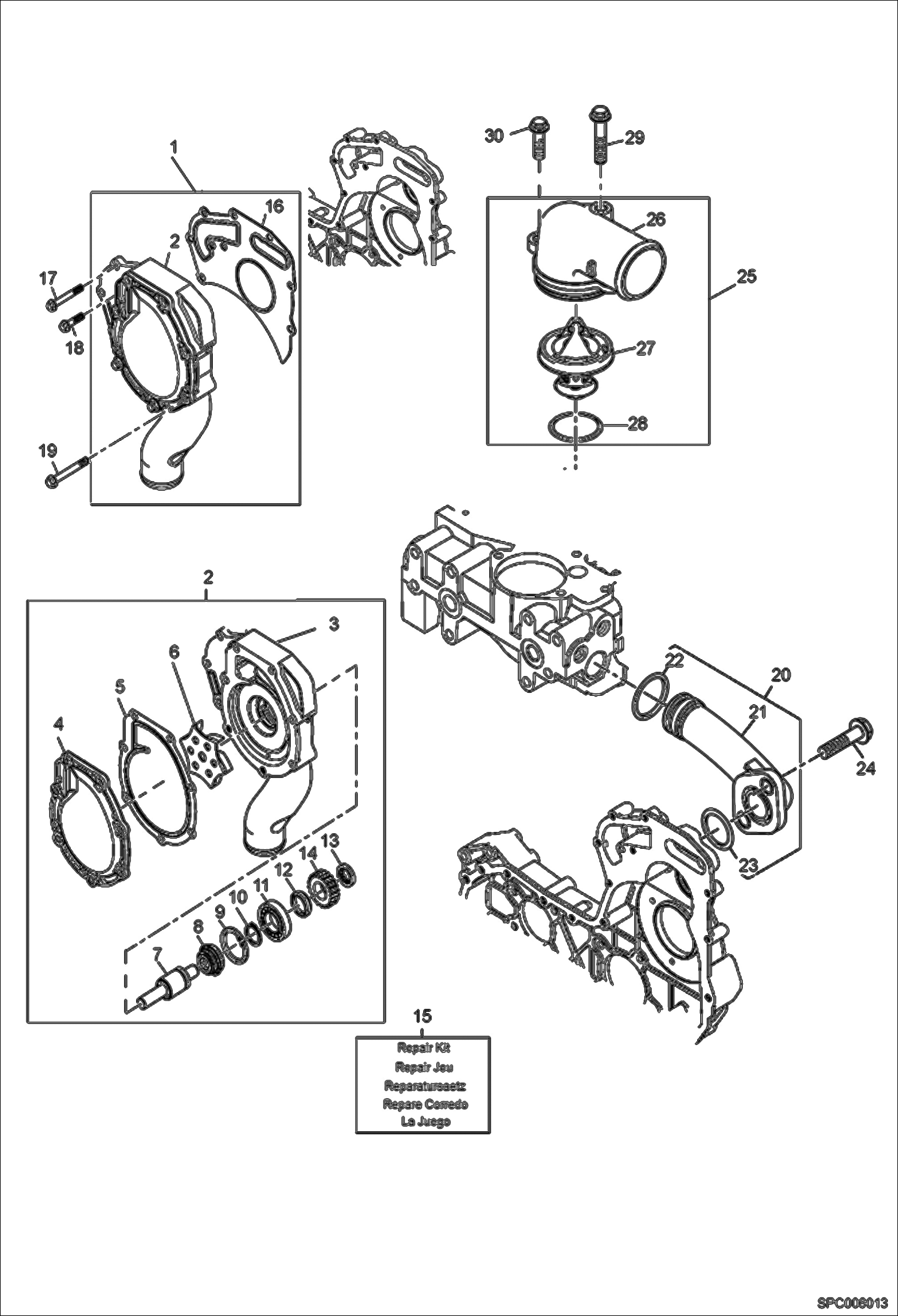 Water Pump and Thermostat