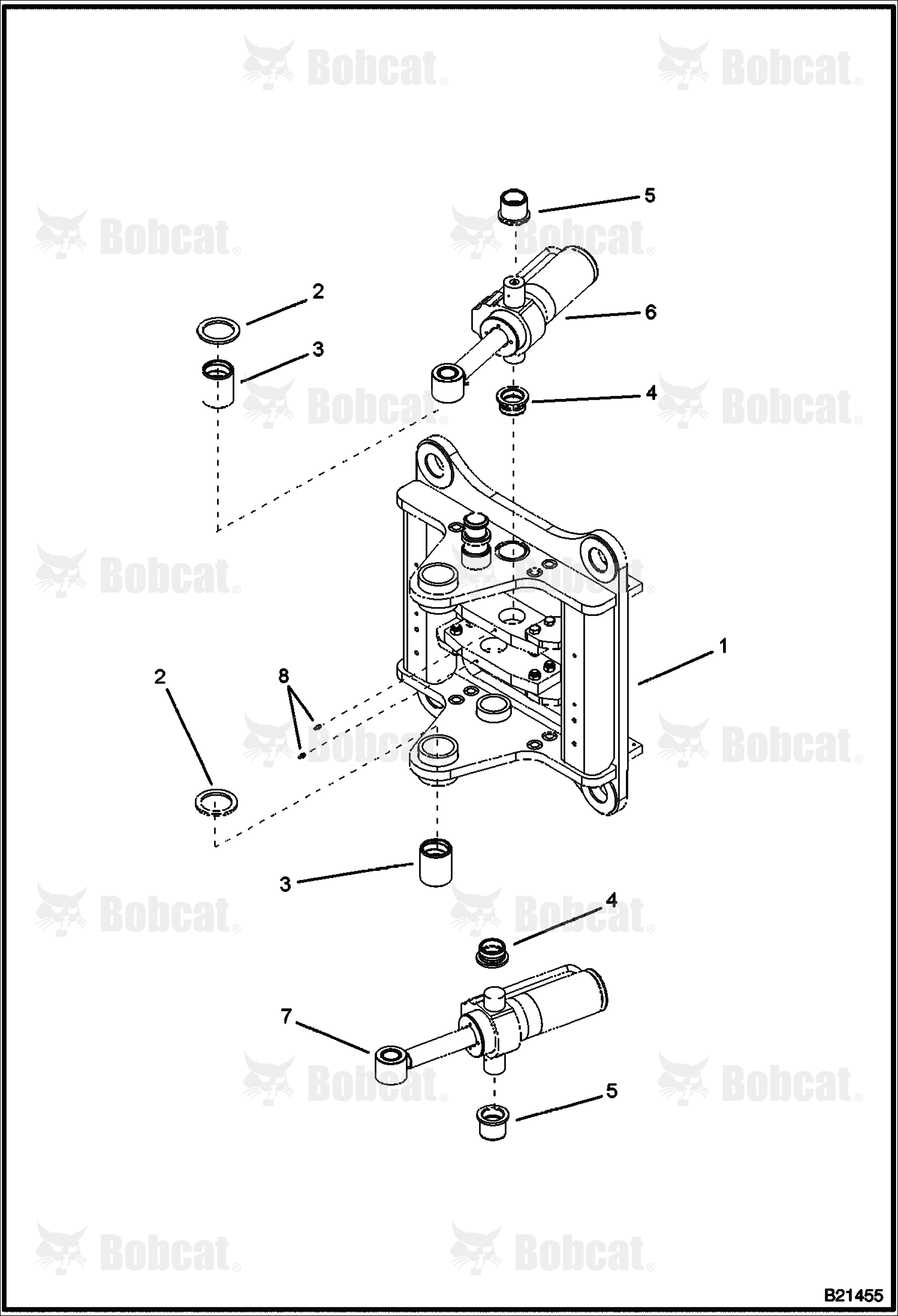 Trunnion (Side Shift Backhoe)