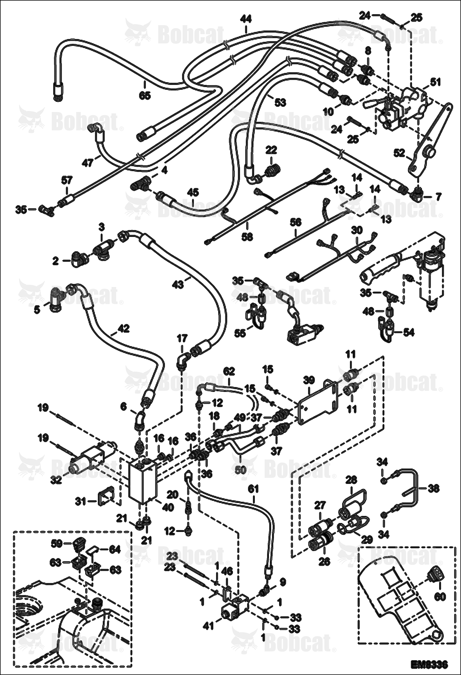 Rear Auxiliary Hydraulics & Trailer Brake (Italy Version) A8HD15000 & Above, A8GW15000 & Above, A8GT15000 & Above