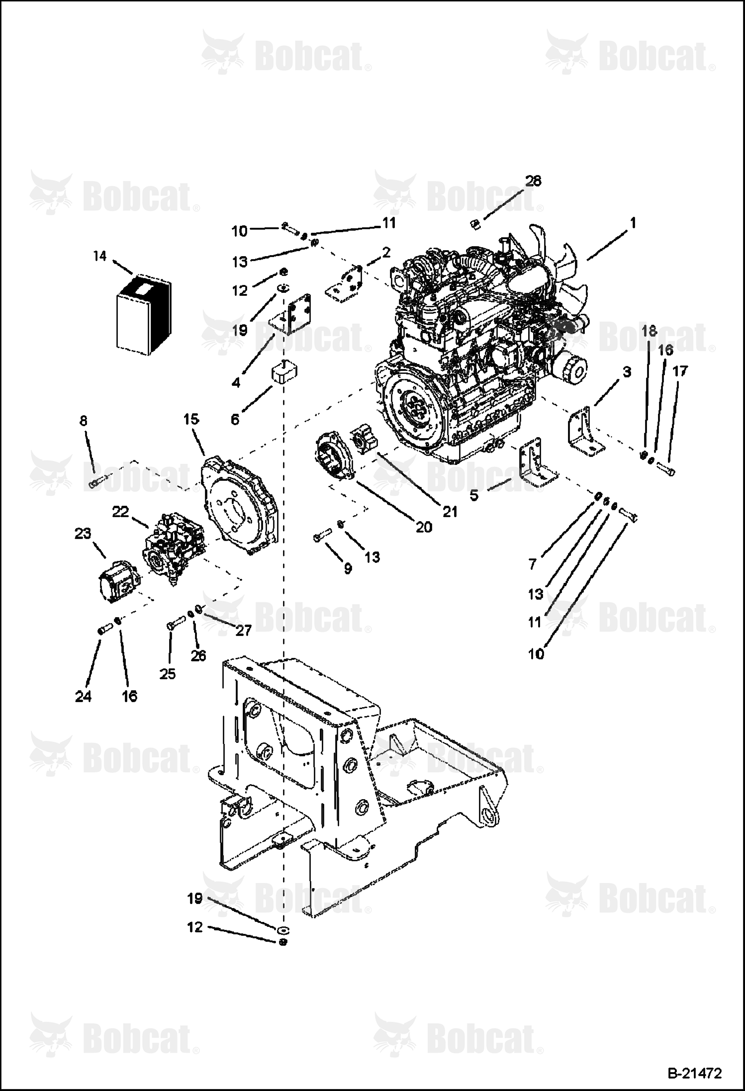 Engine & Attaching Parts (Pump)