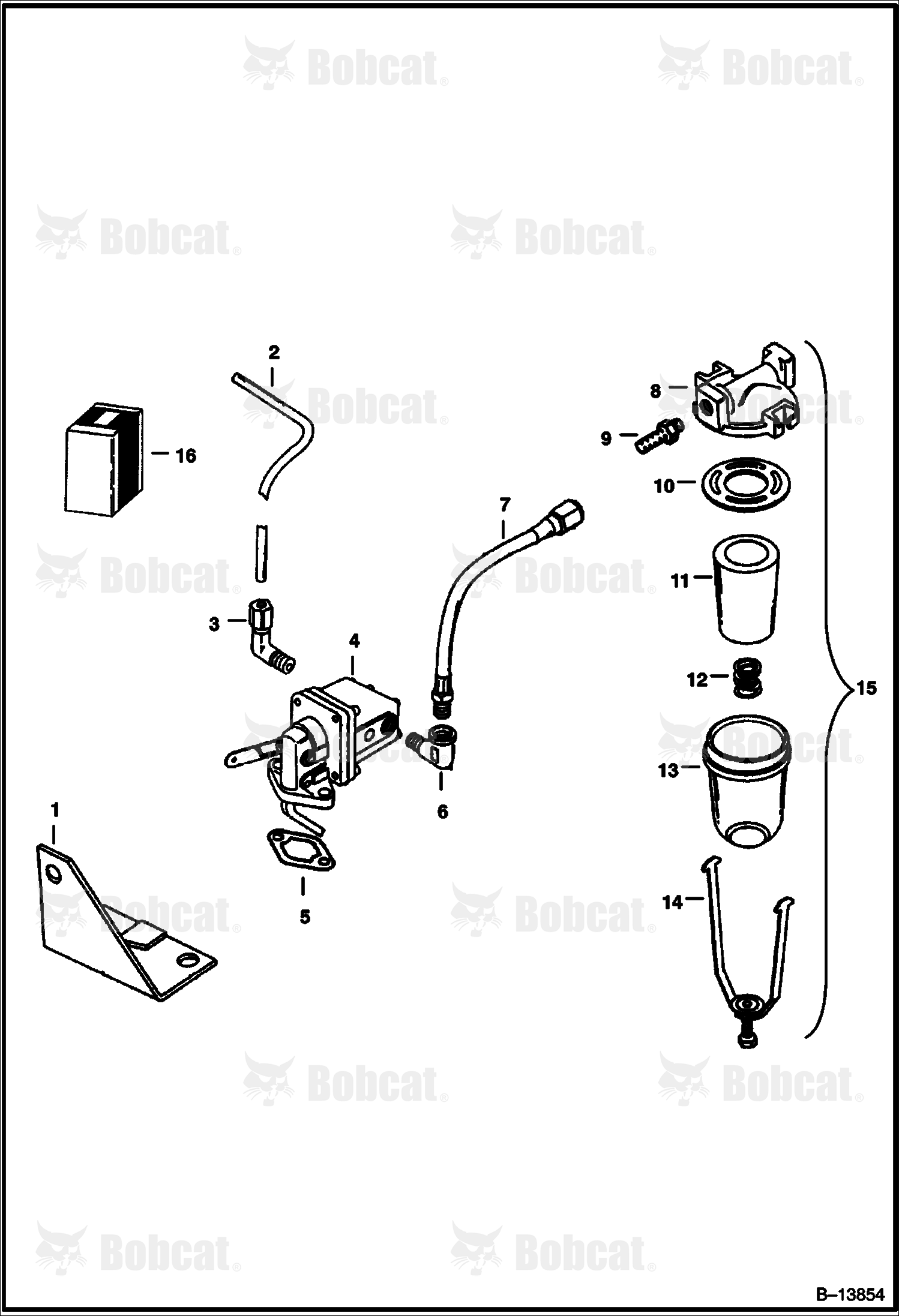 Fuel Pump & Fuel Filter (Kohler Engine Spec. No. 3947)