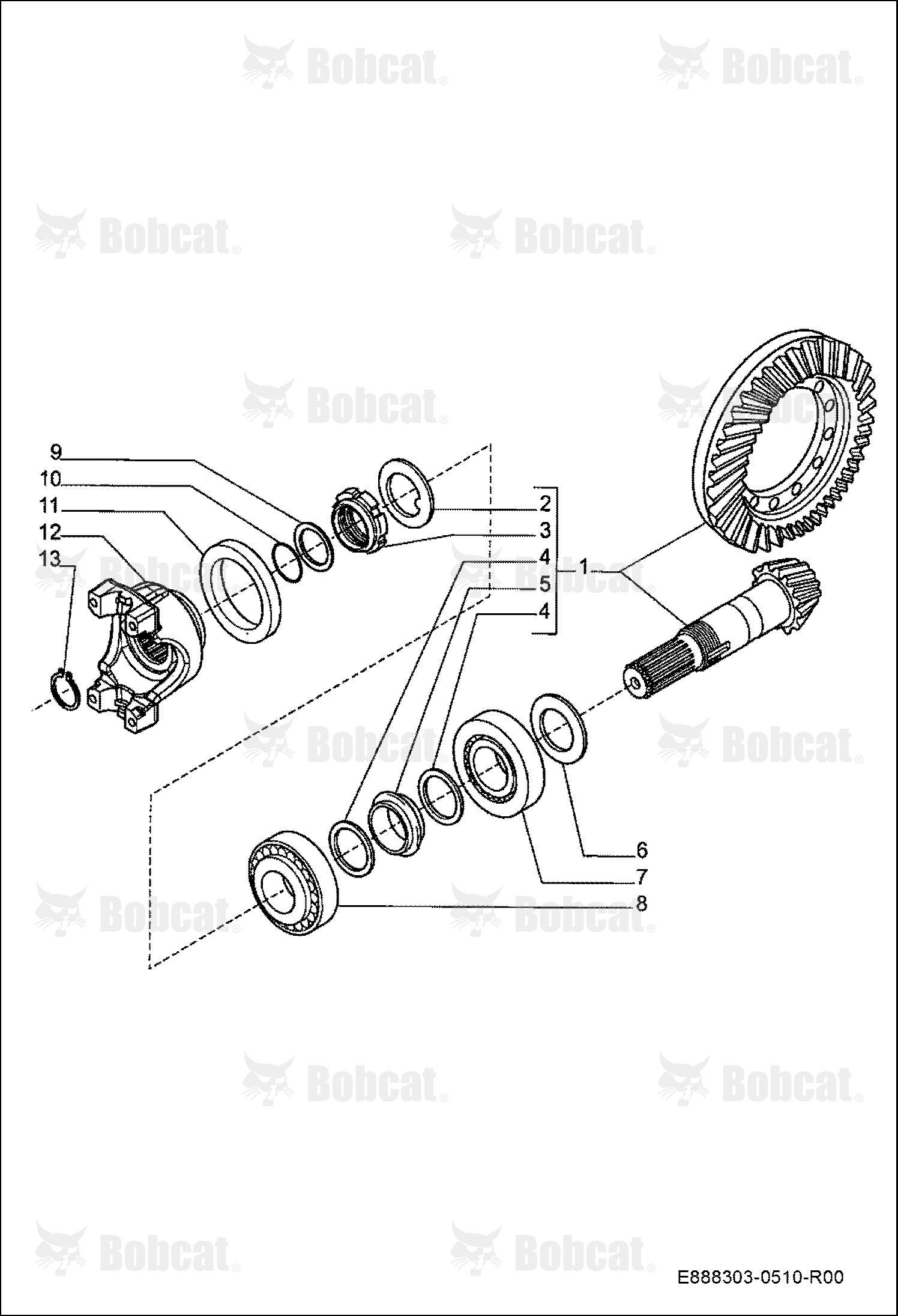 Front Axle - Bevel Gear Set