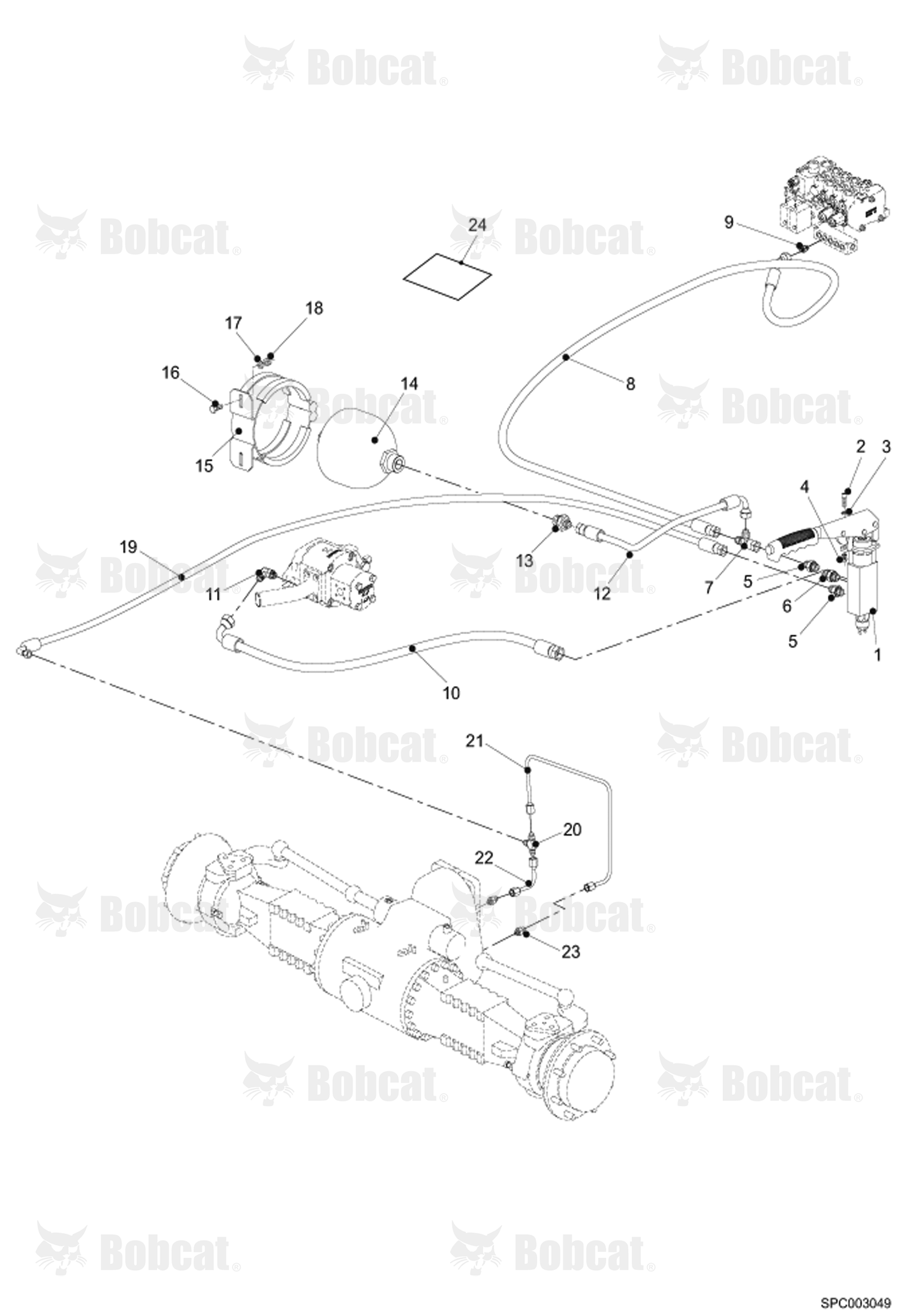 Parking Brake Hydraulic Installation (ACCUMULATOR)