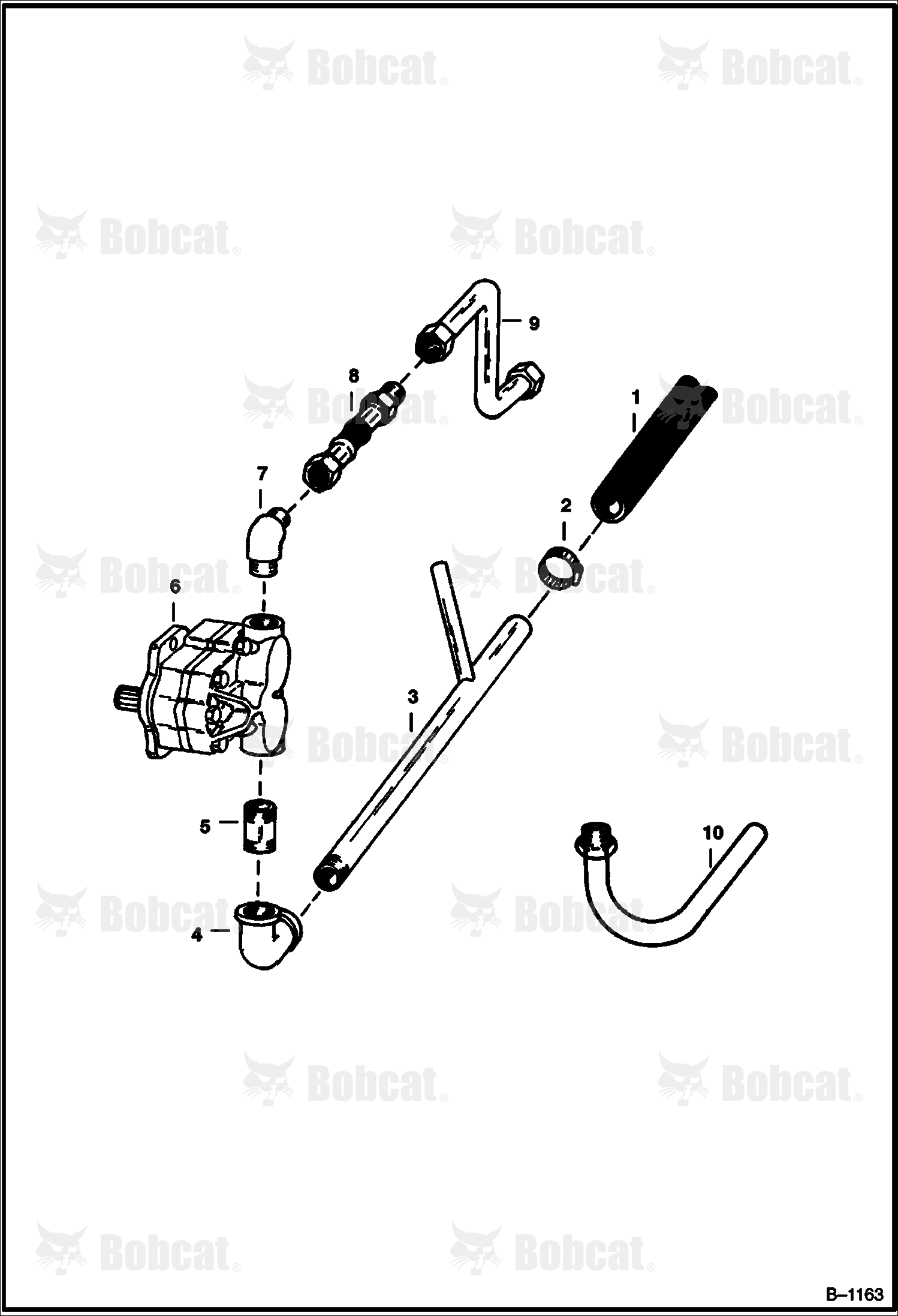 Hydraulic Pump Circuitry (M-444 Gasoline & LP S/N 30269 & Below) (M-500 Gasoline & LP S/N 41399 & Below)
