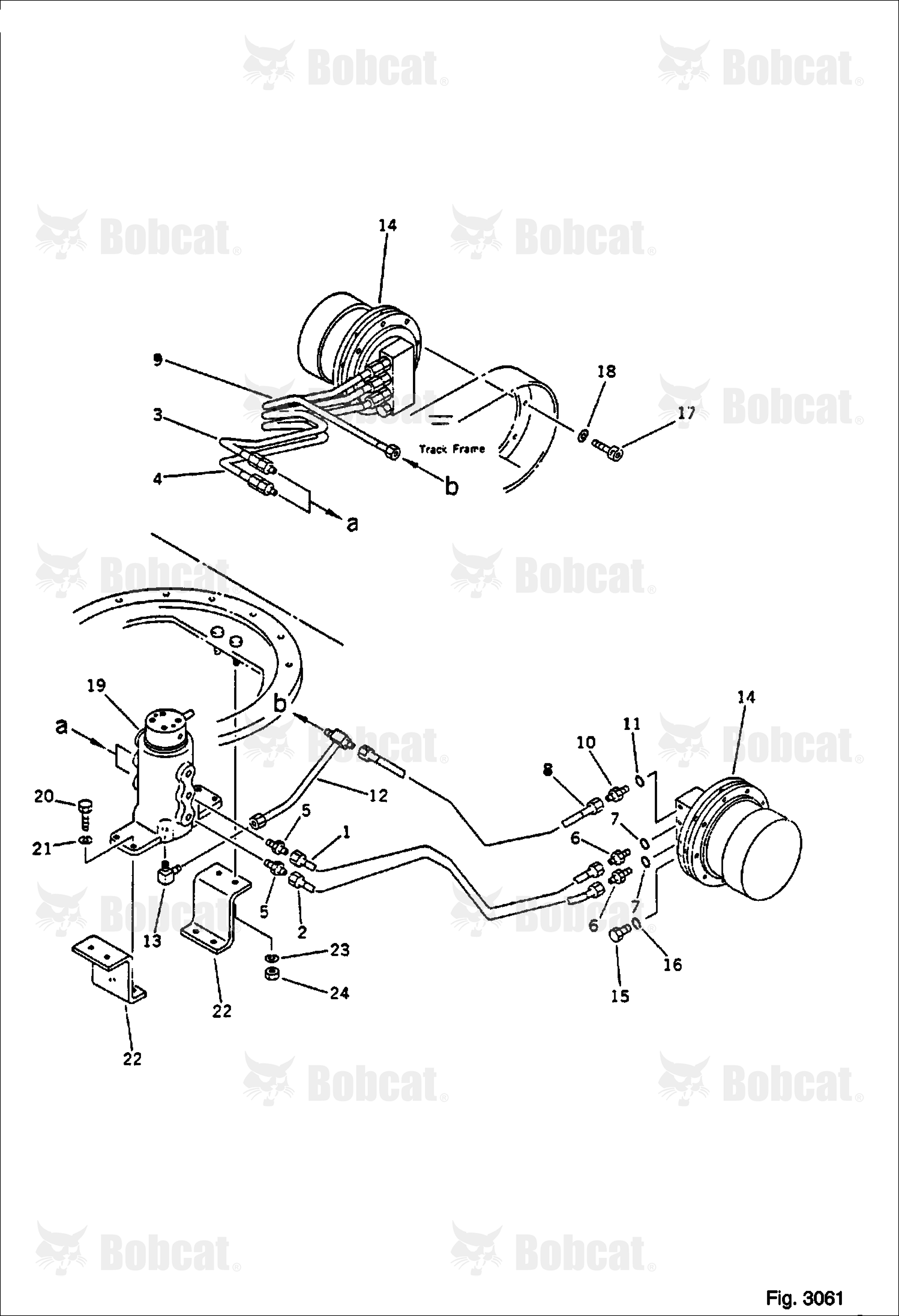 Hydraulic Piping (TRAVEL Motor LINE) (LOWER)