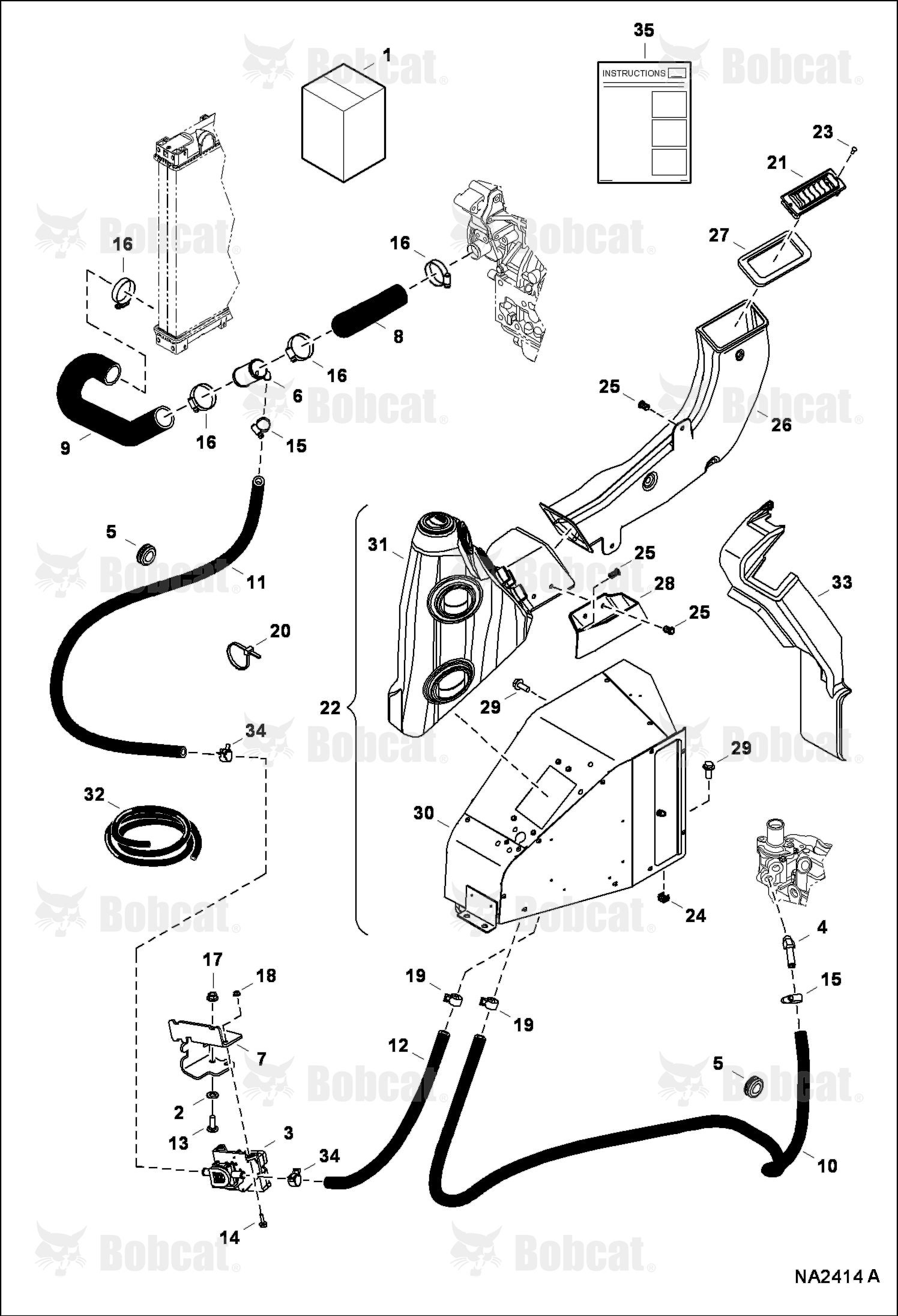 Heater & A/C (Heater Kit) A94H13145 - A94H16999, AC2N13063 - AC2N14999