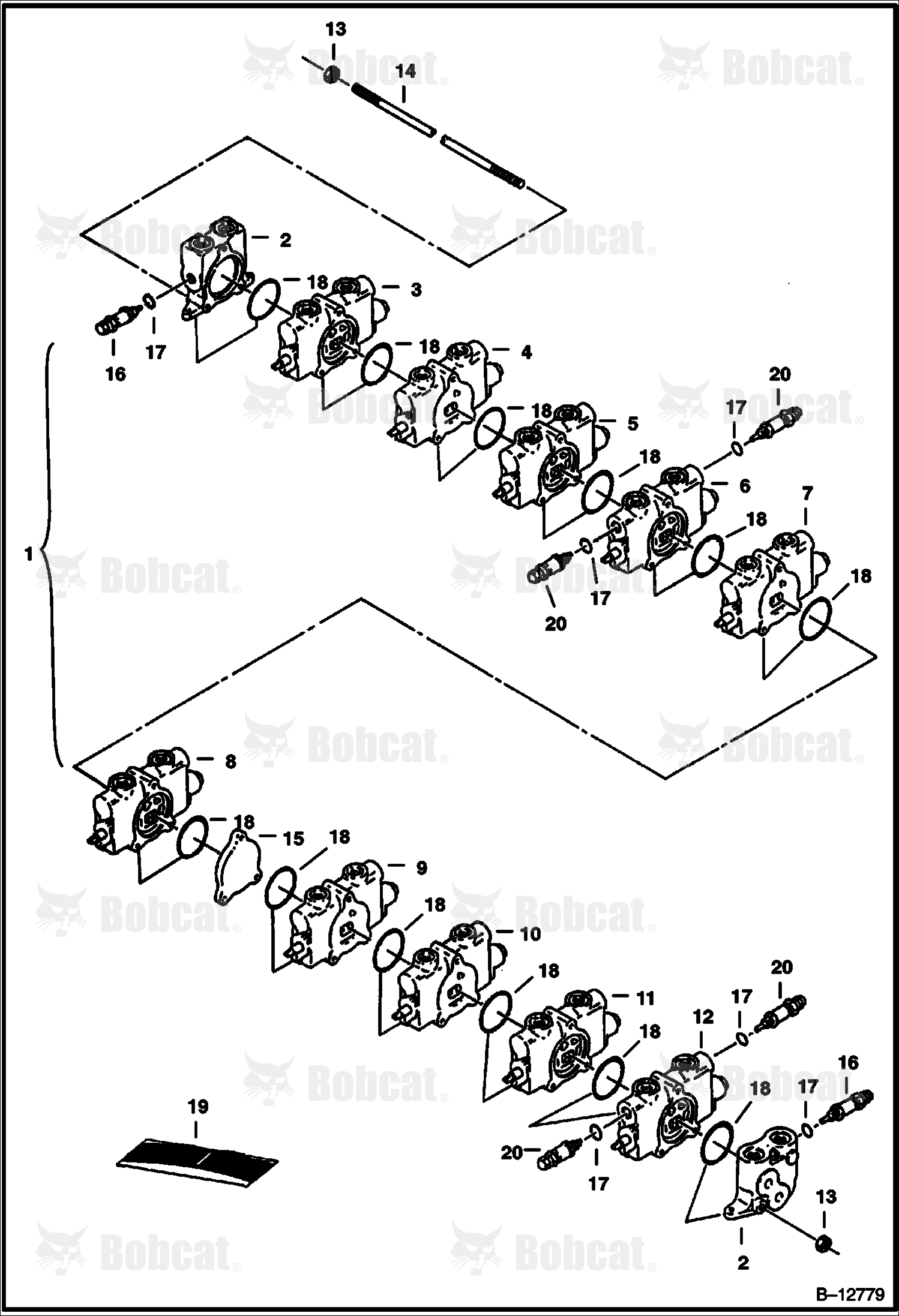 Control Valve (10-Spool) 508211001 - 508211436