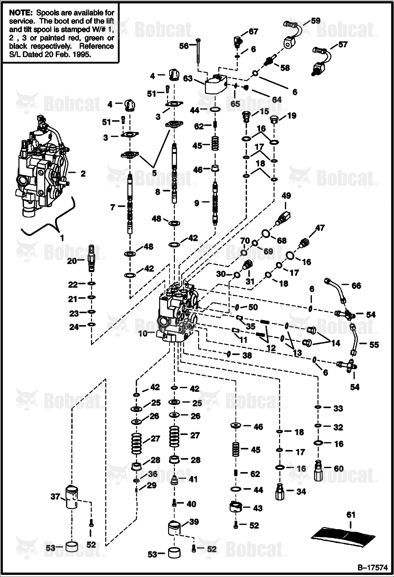 Hydraulic Control Valve (Advanced Hand Control System)  562211687 & Above, 516511066 & Above