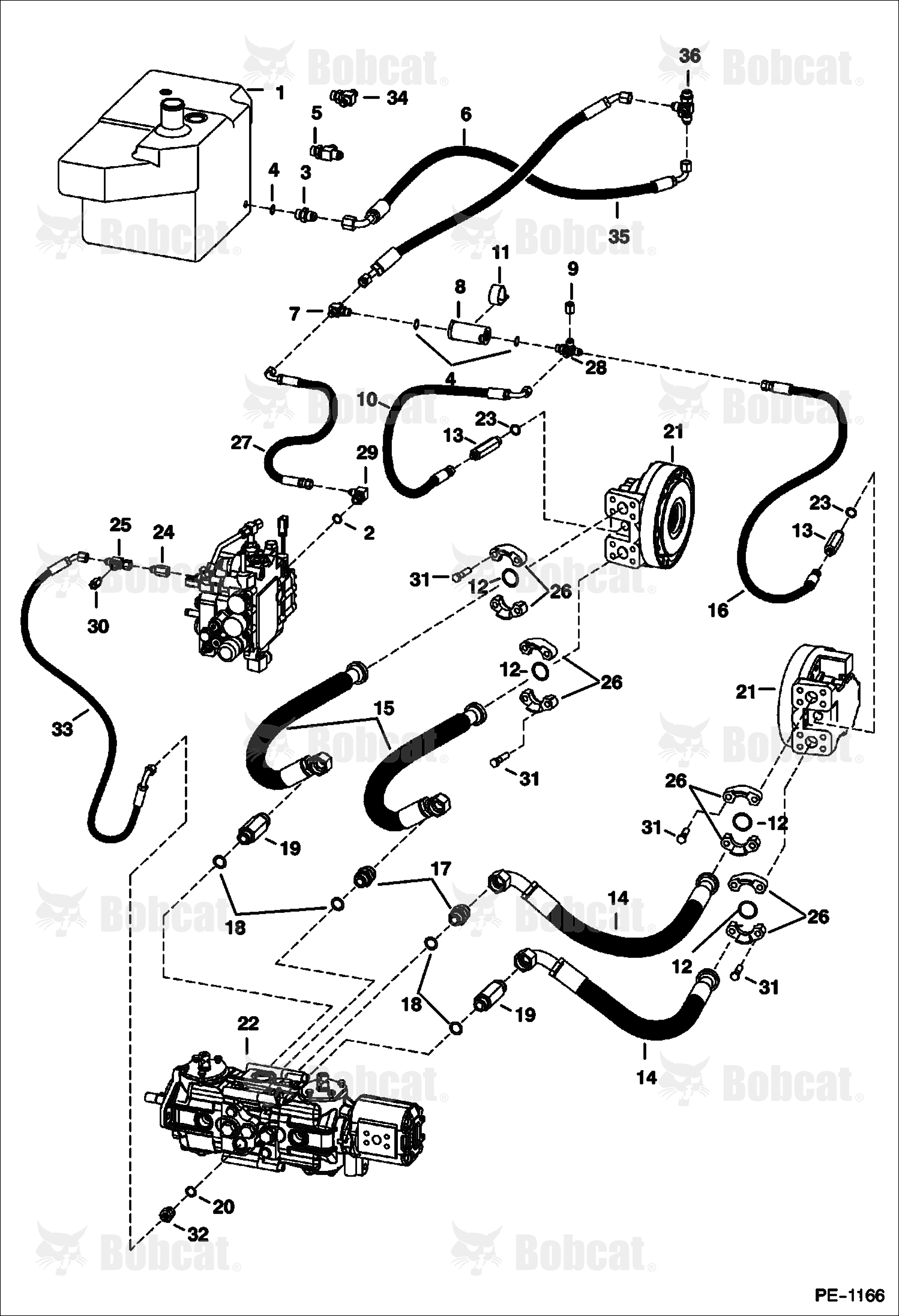 Hydrostatic Circuitry  514441939 & Above, 514540074 & Above, 514640148 & Above