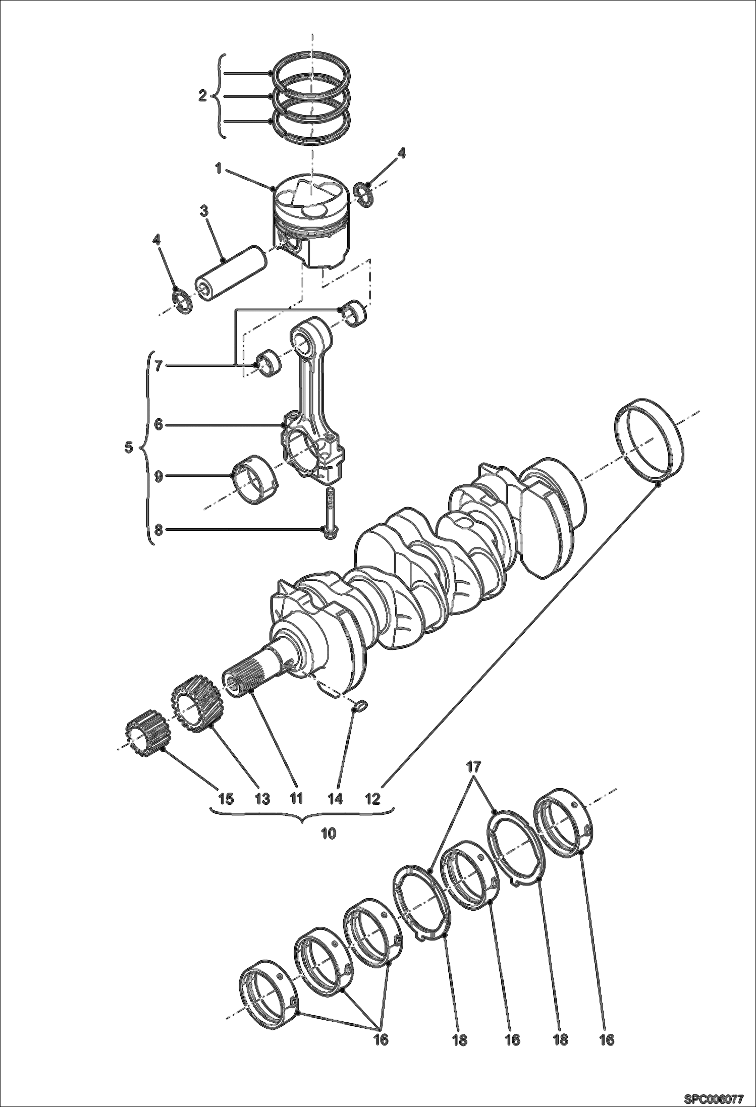 Piston and Crankshaft