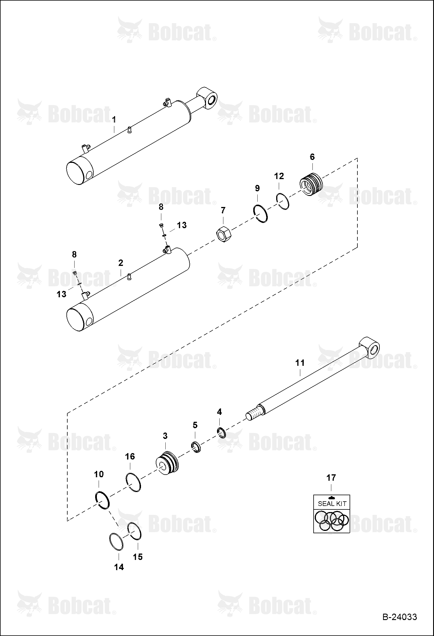 Stabilizer Cylinder (Center Mount Backhoe)
