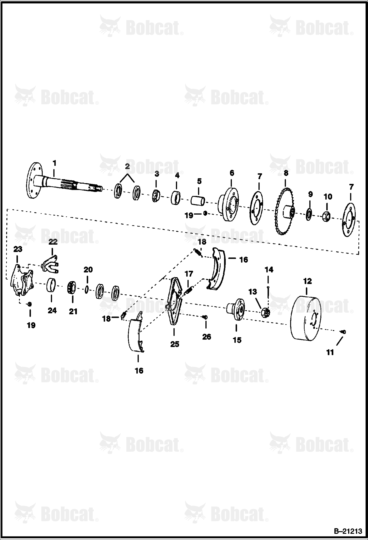Axle & Brake Assembly