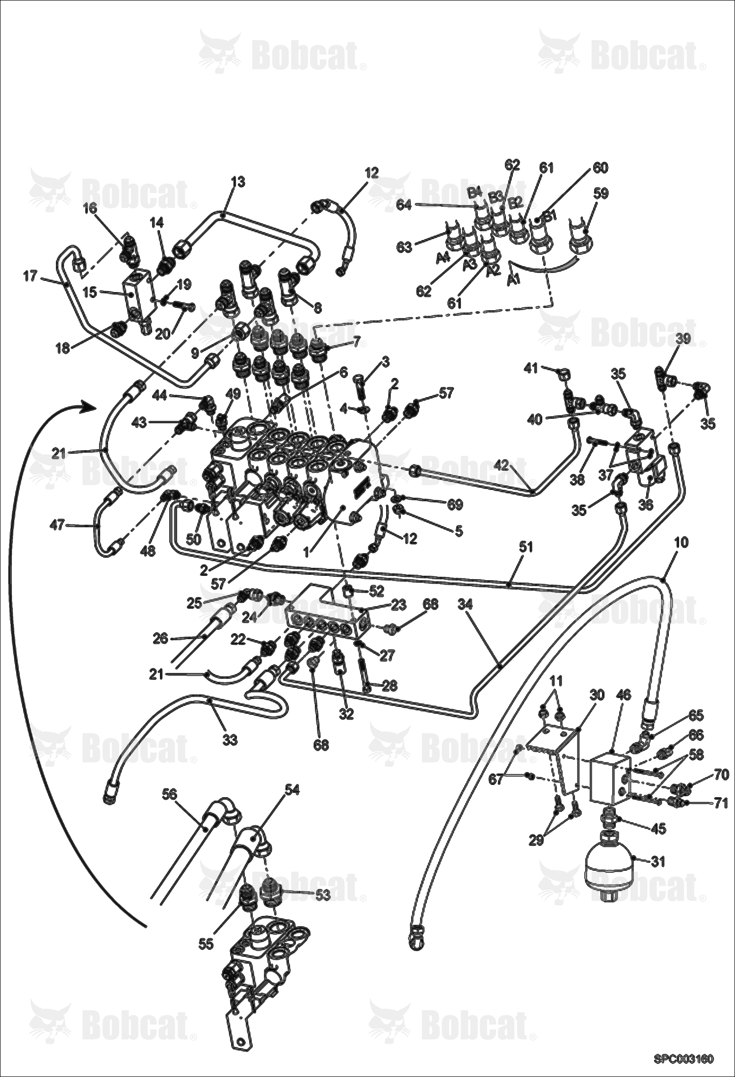 Hydraulic Control Valve Installation  367612001 - 367612072, 367712001 - 367712500