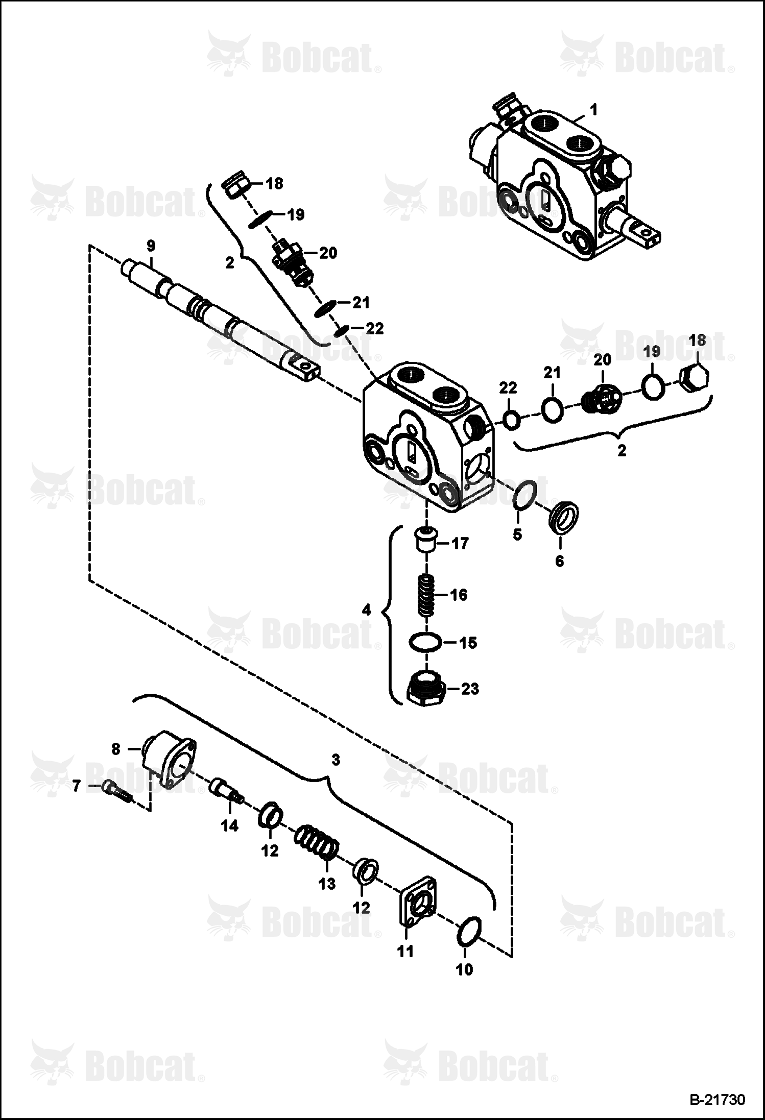Backhoe Valve (Swing Cylinder Section)