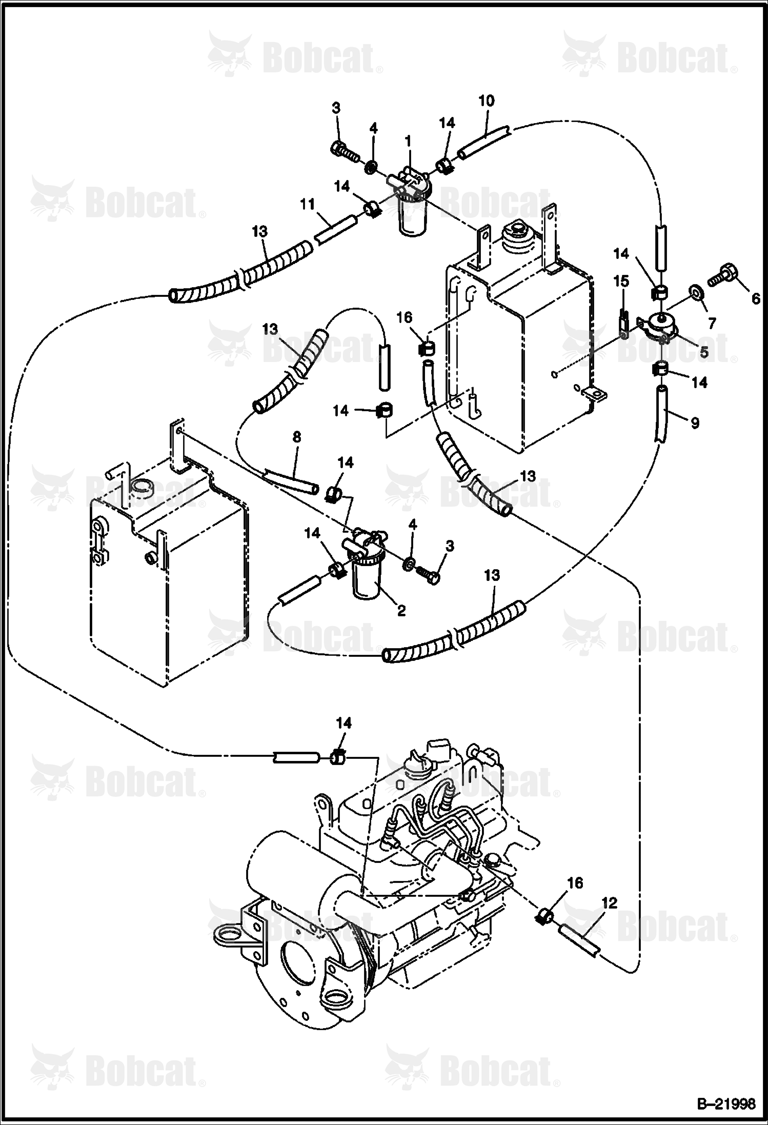 Engine & Attaching Parts (Fuel System) (ESA 522911 - NA 522811)