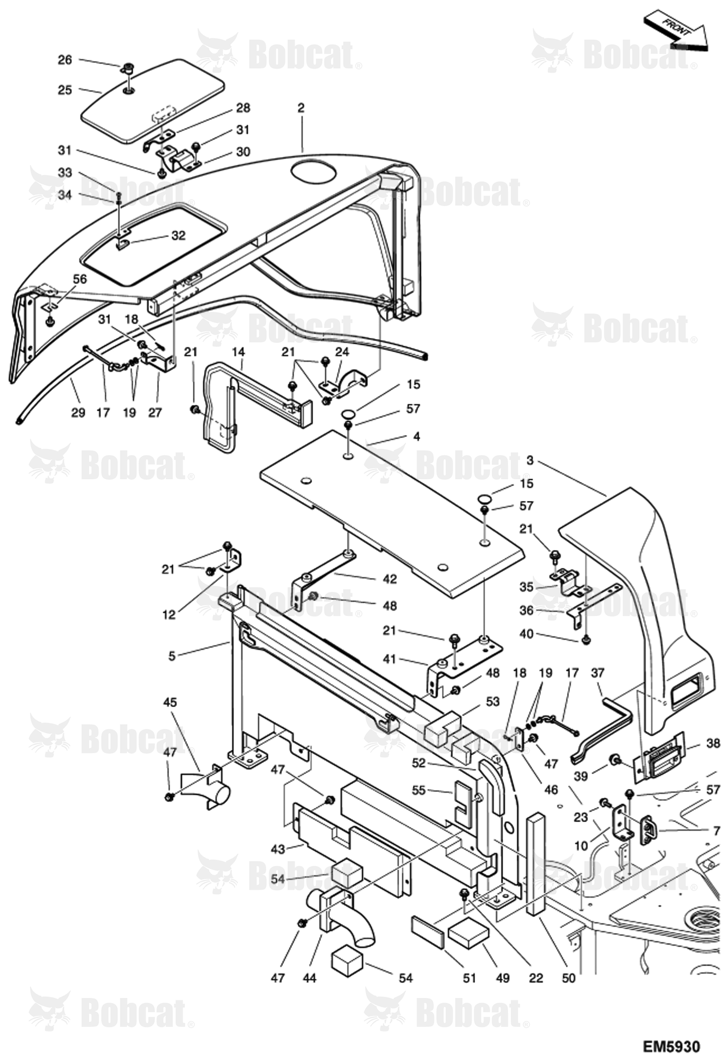 Rear Cover  AET311001 - AET311191, AETB11001 - AETB11191
