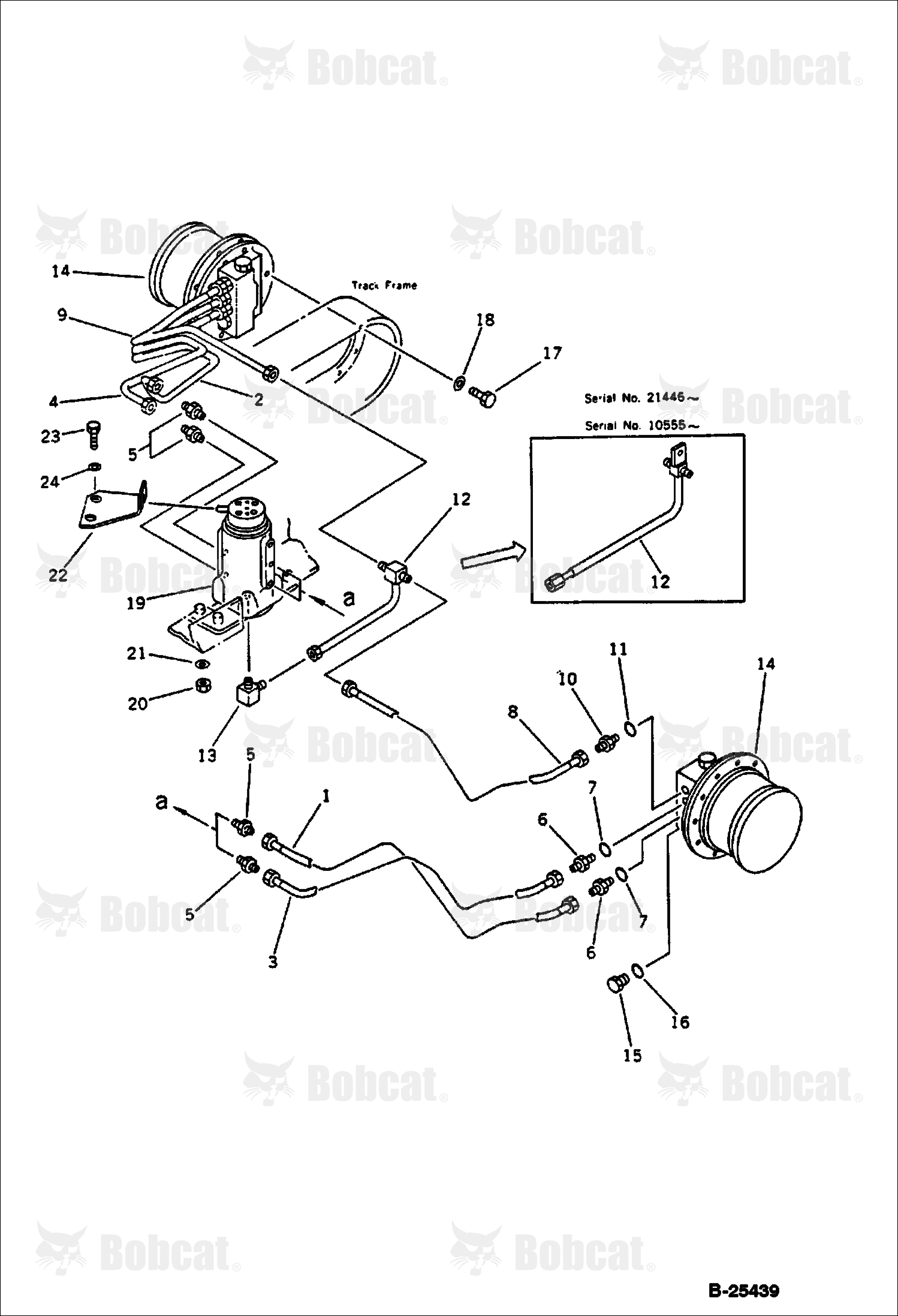 Hydraulic Piping (TRAVEL Motor LINE)(LOWER)