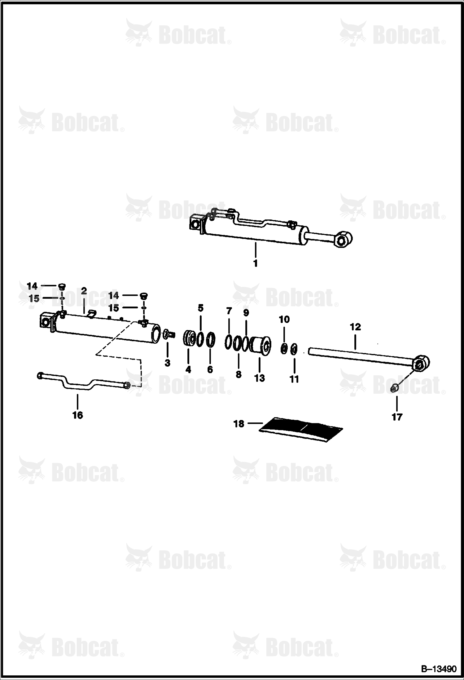 Tilt Cylinder (With Tube)