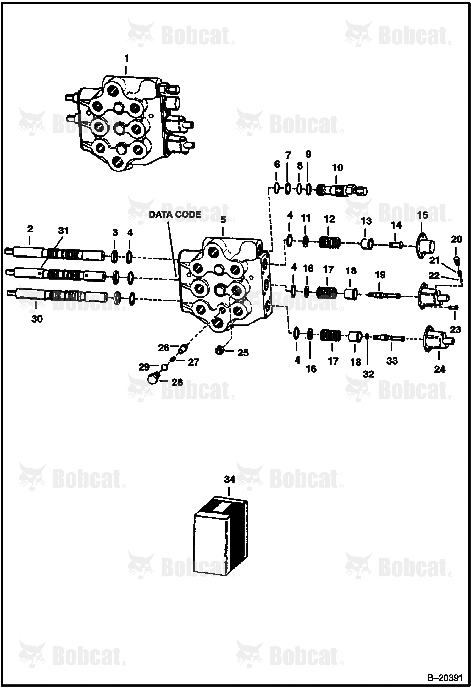 Hydraulic Valve 499611001-499611769, 499611936 & Above