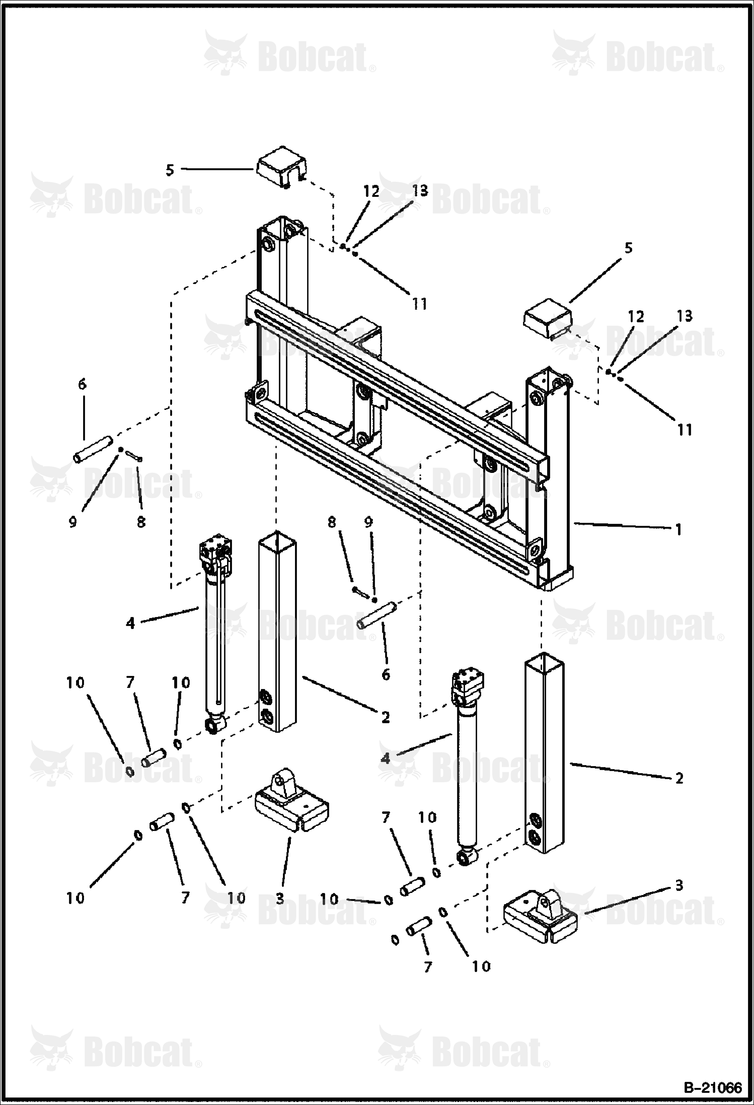 Vertical Stabilier (Side Shift Backhoe) (B250)