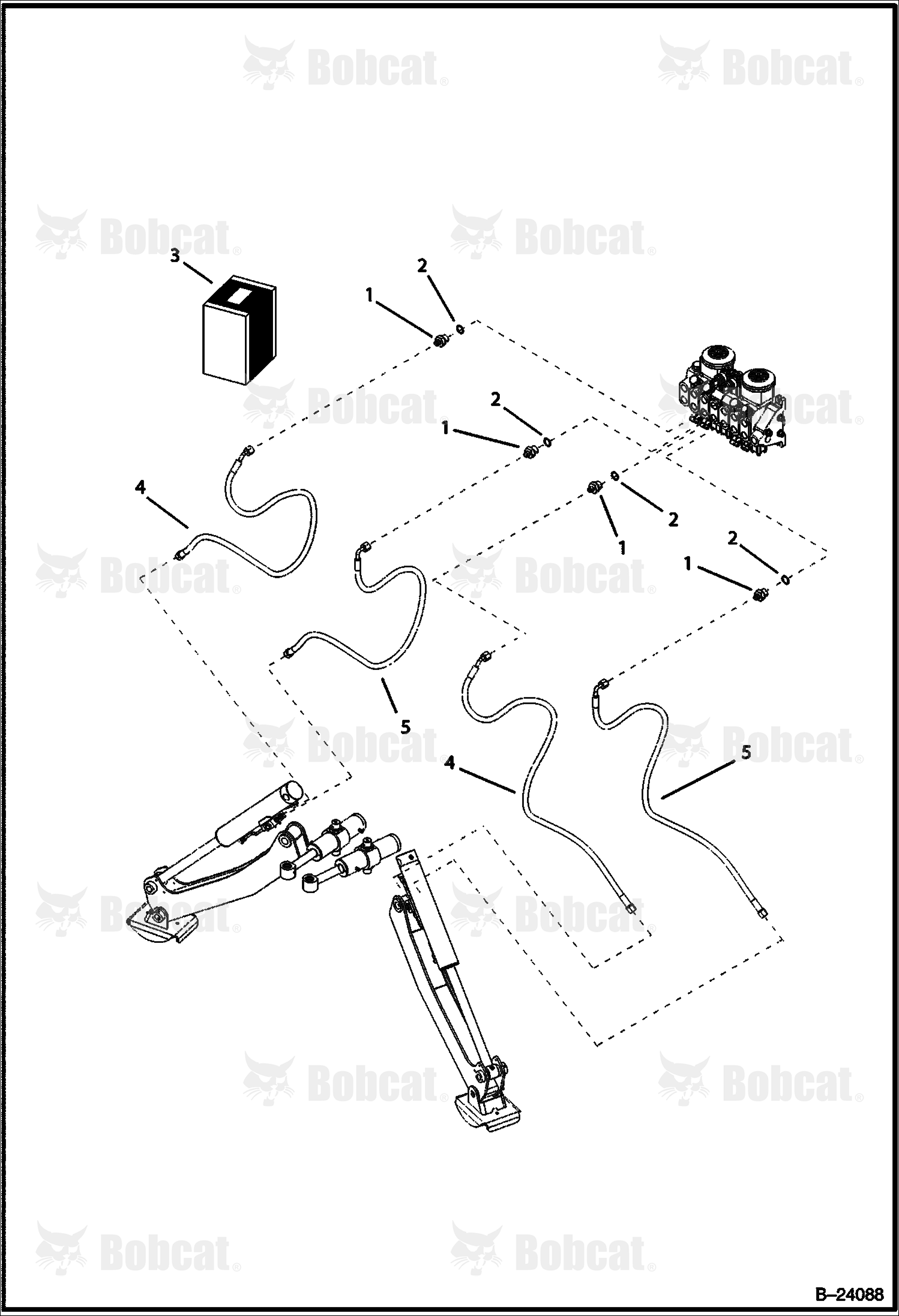 Hydraulic Circuitry (Center Backhoe)