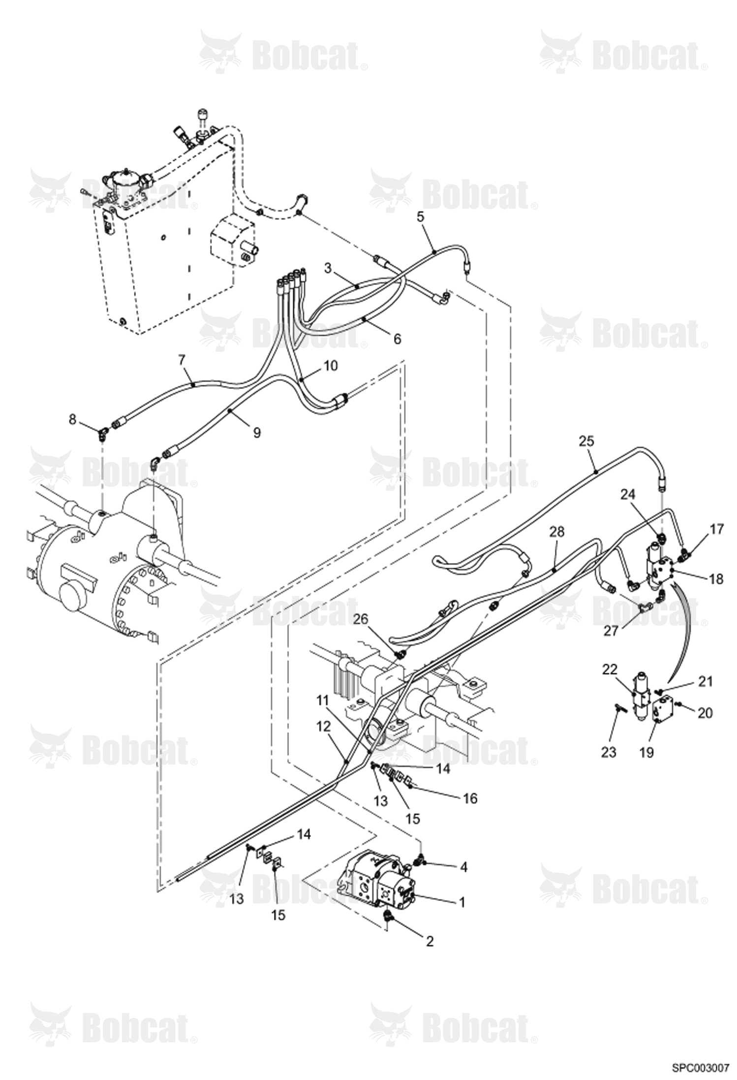 Steering Hoses & Fittings (WITHOUT DAMPER)