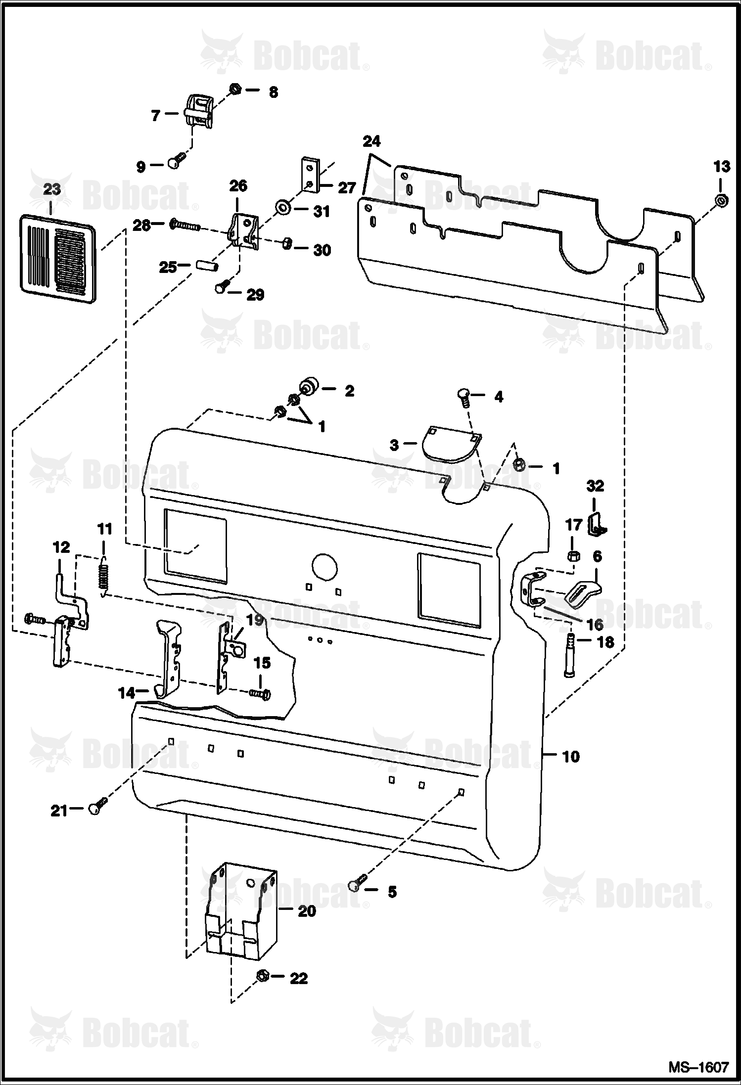 Rear Door  514440001 - 514449208, 514540001 - 514541068, 514640001 - 514641166