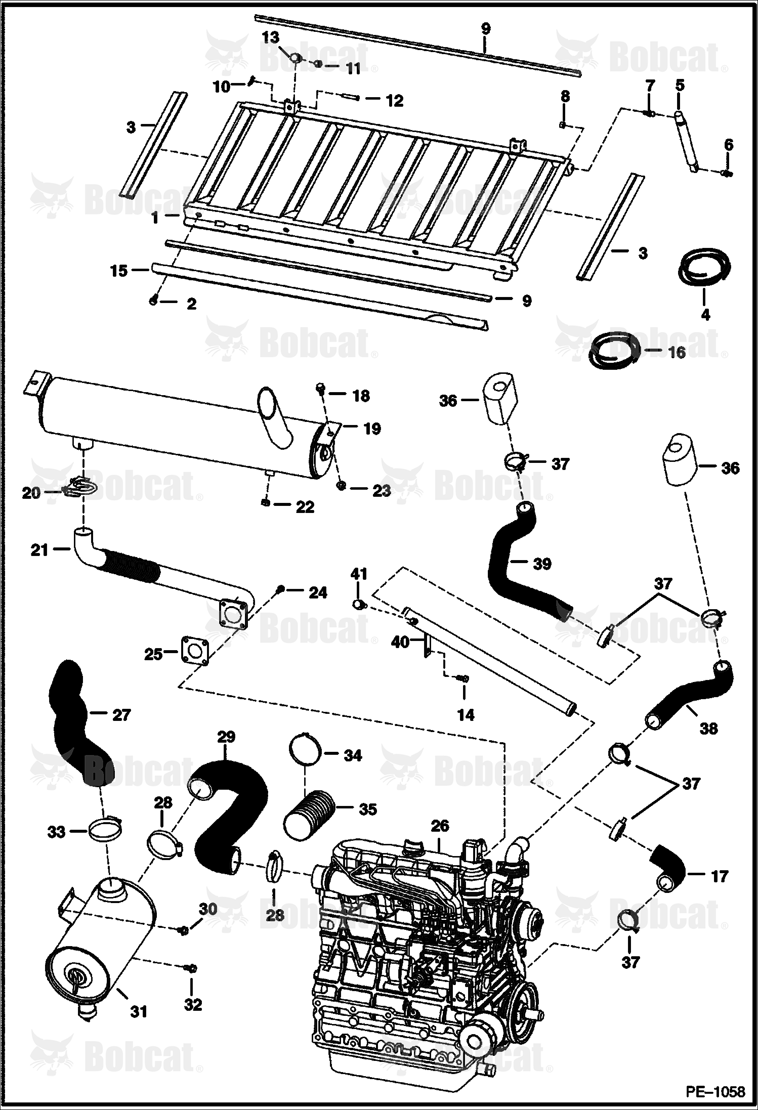 Engine & Attaching Parts  517611001 & Above, 518011001 & Above