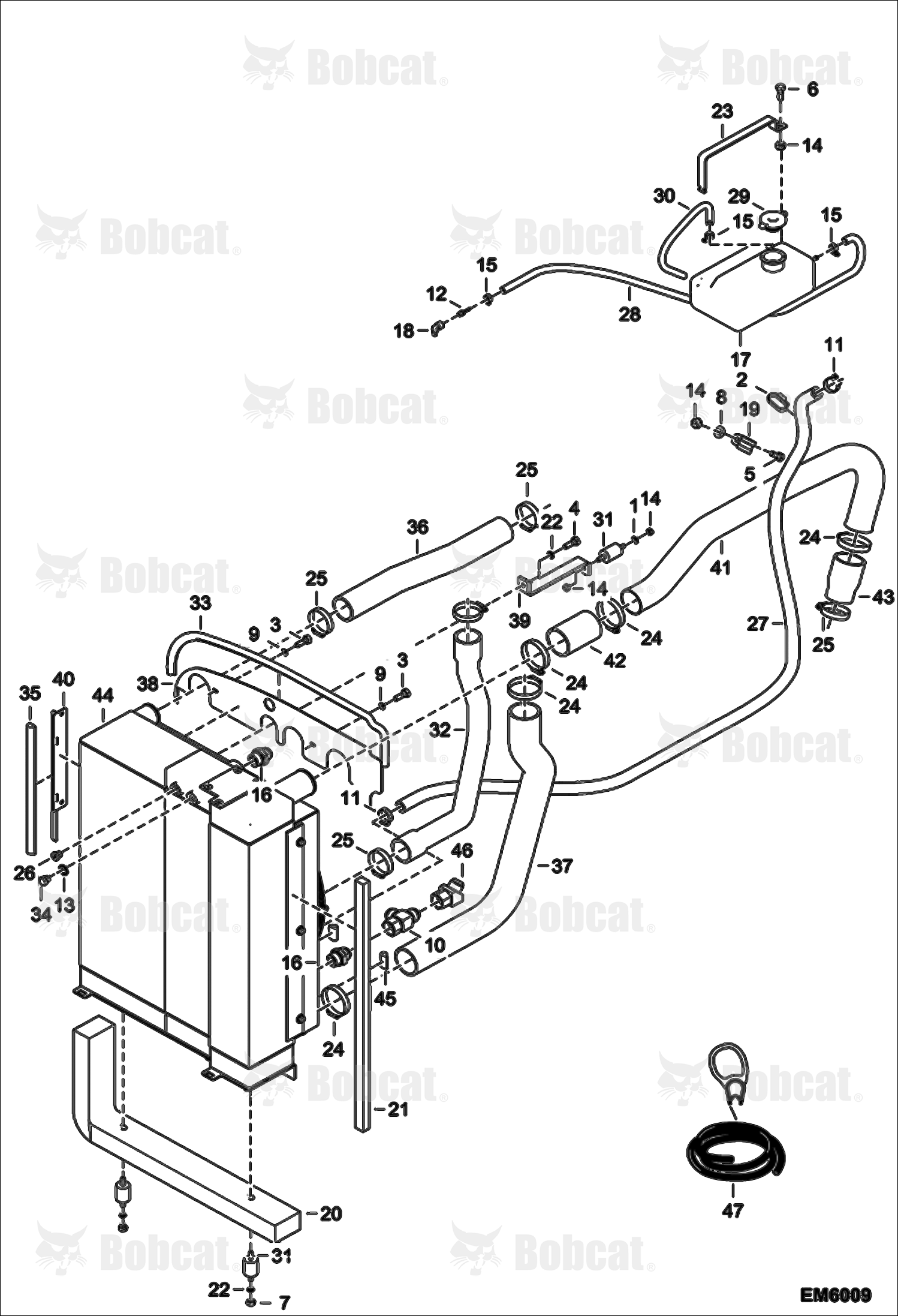 Cooling System Installation A8GV12112 - A8GV15063, A8GJ12030 - A8GJ15146