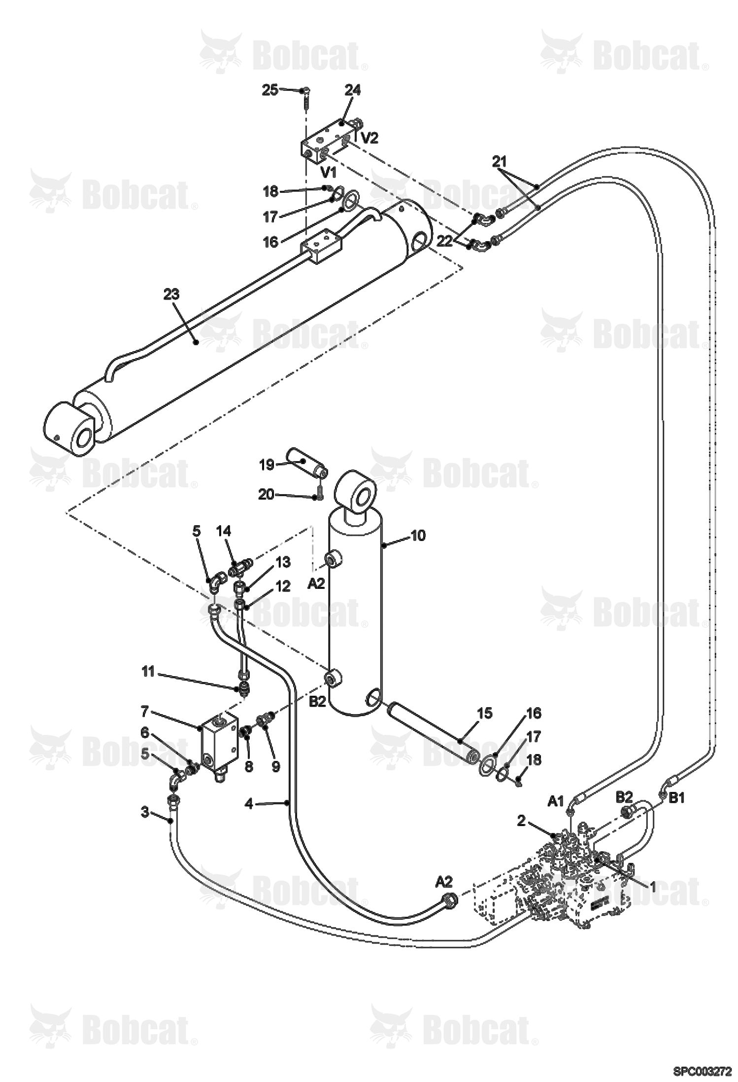 Lift & Compensation Cylinder Installation