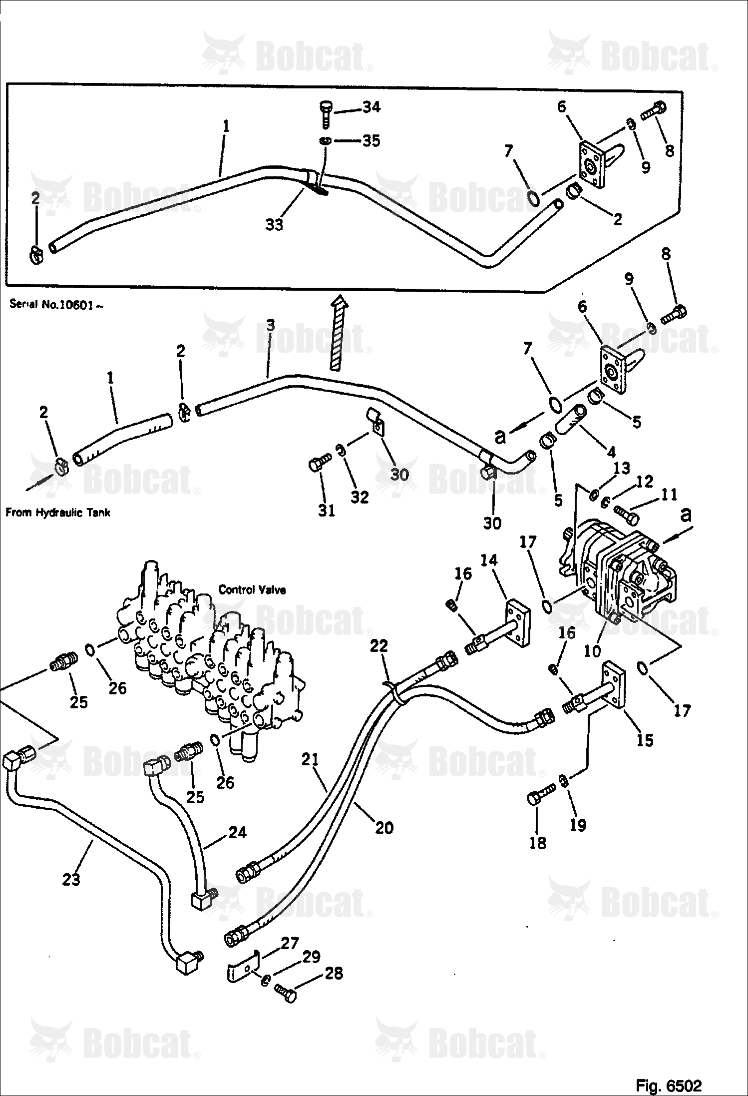 Hydraulic Piping (VALVE TO Pump TO VALVE)