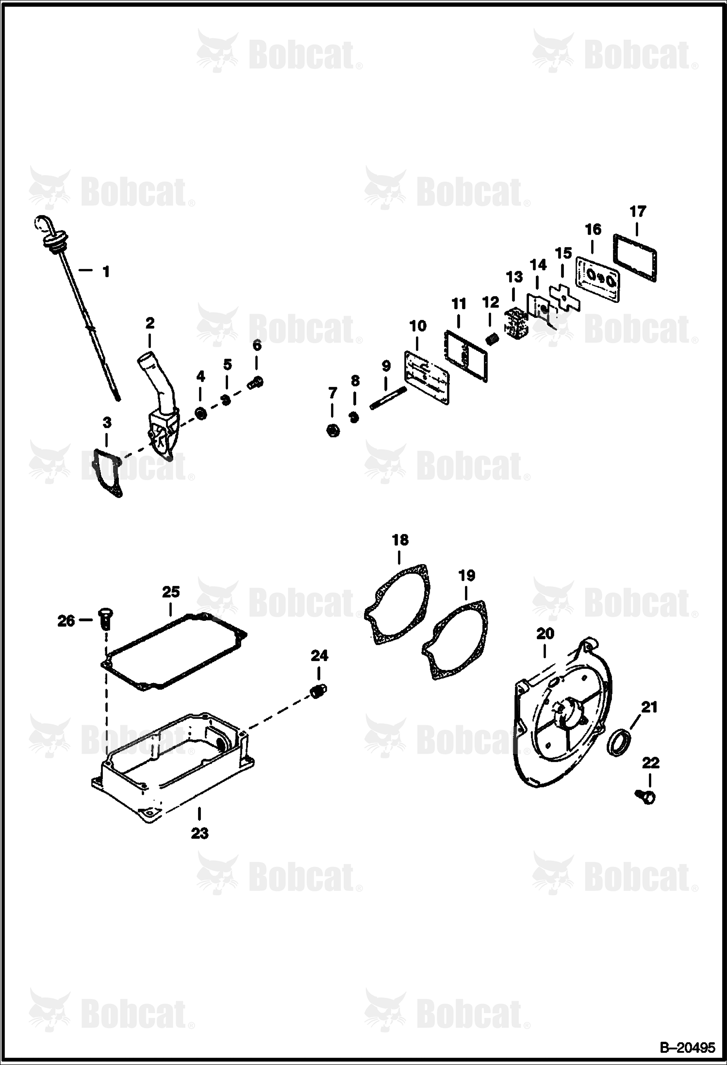 Gear Cover & Oil Base Group