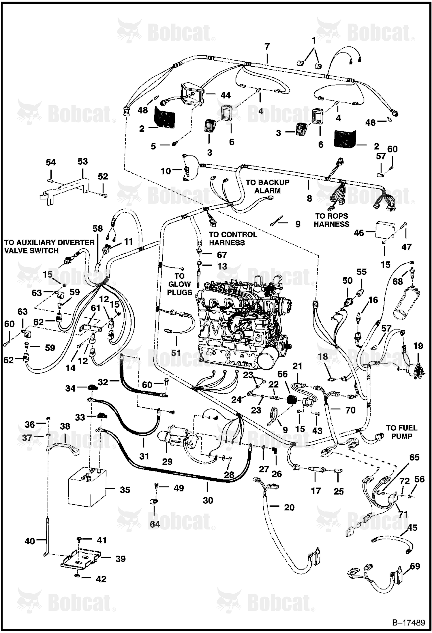 Engine Electrical Circuitry (W/BOSS Option)  509611619 & Above