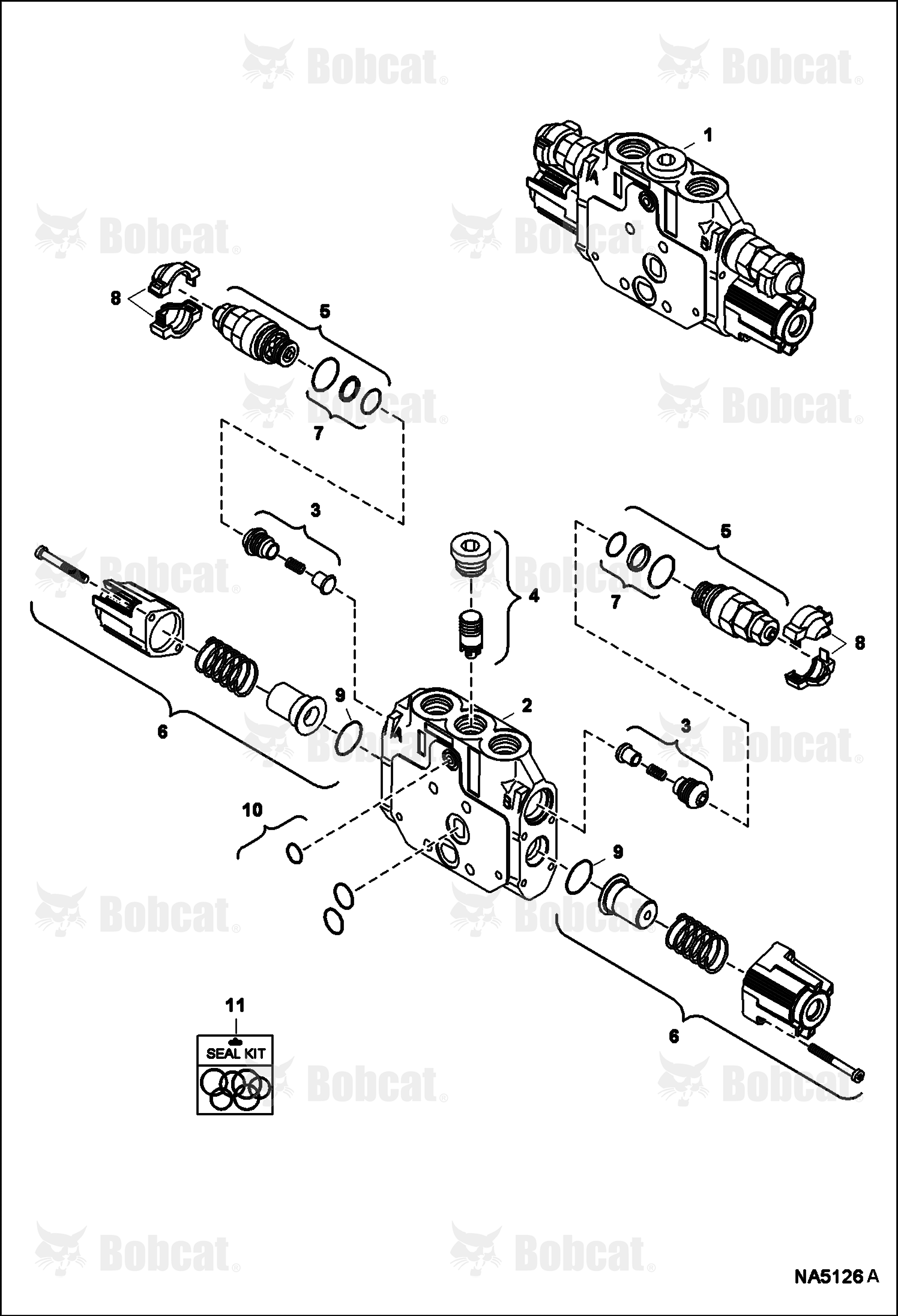 Hydraulic Control Valve (Arm Section)