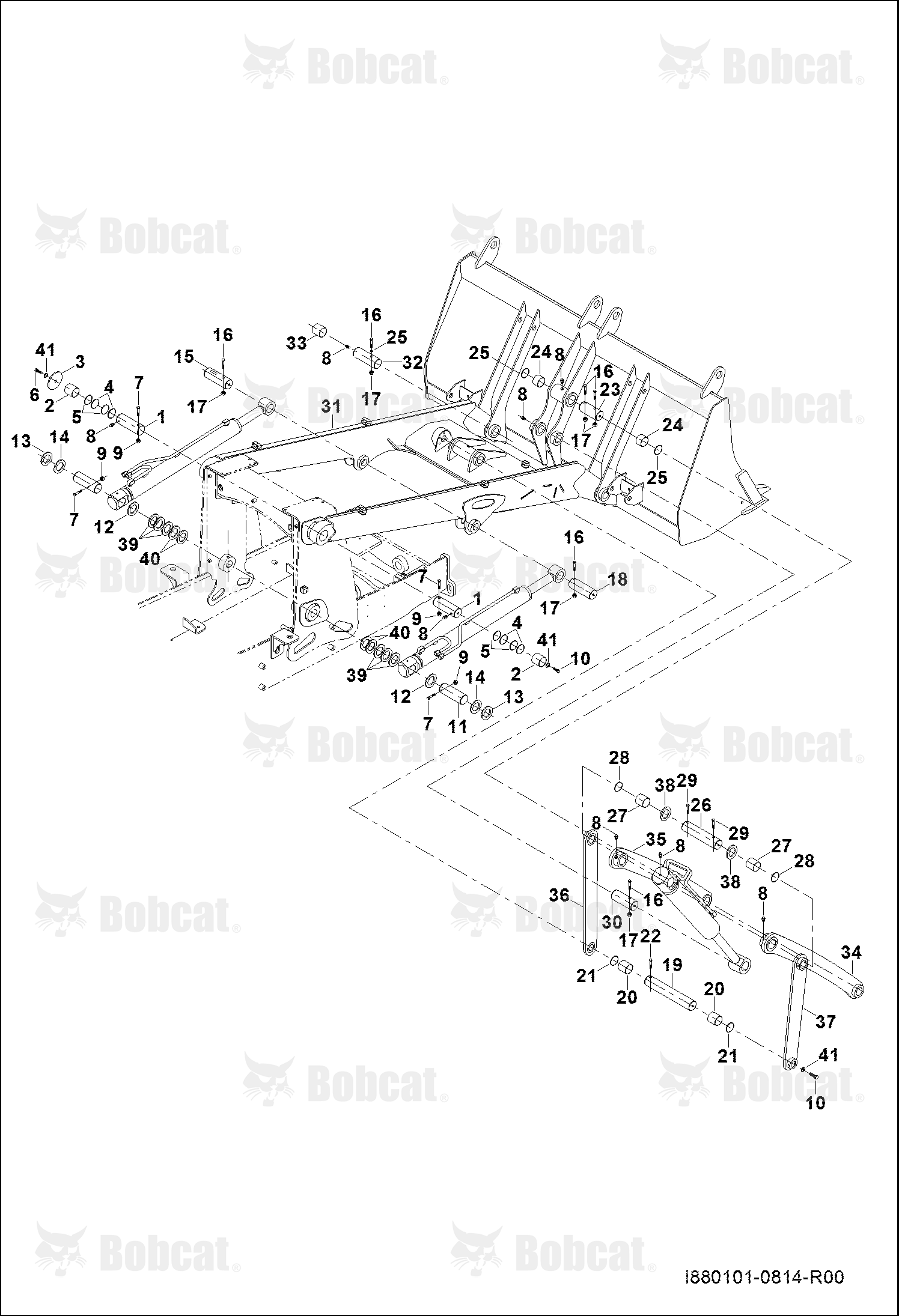 Front Boom Frame Connection