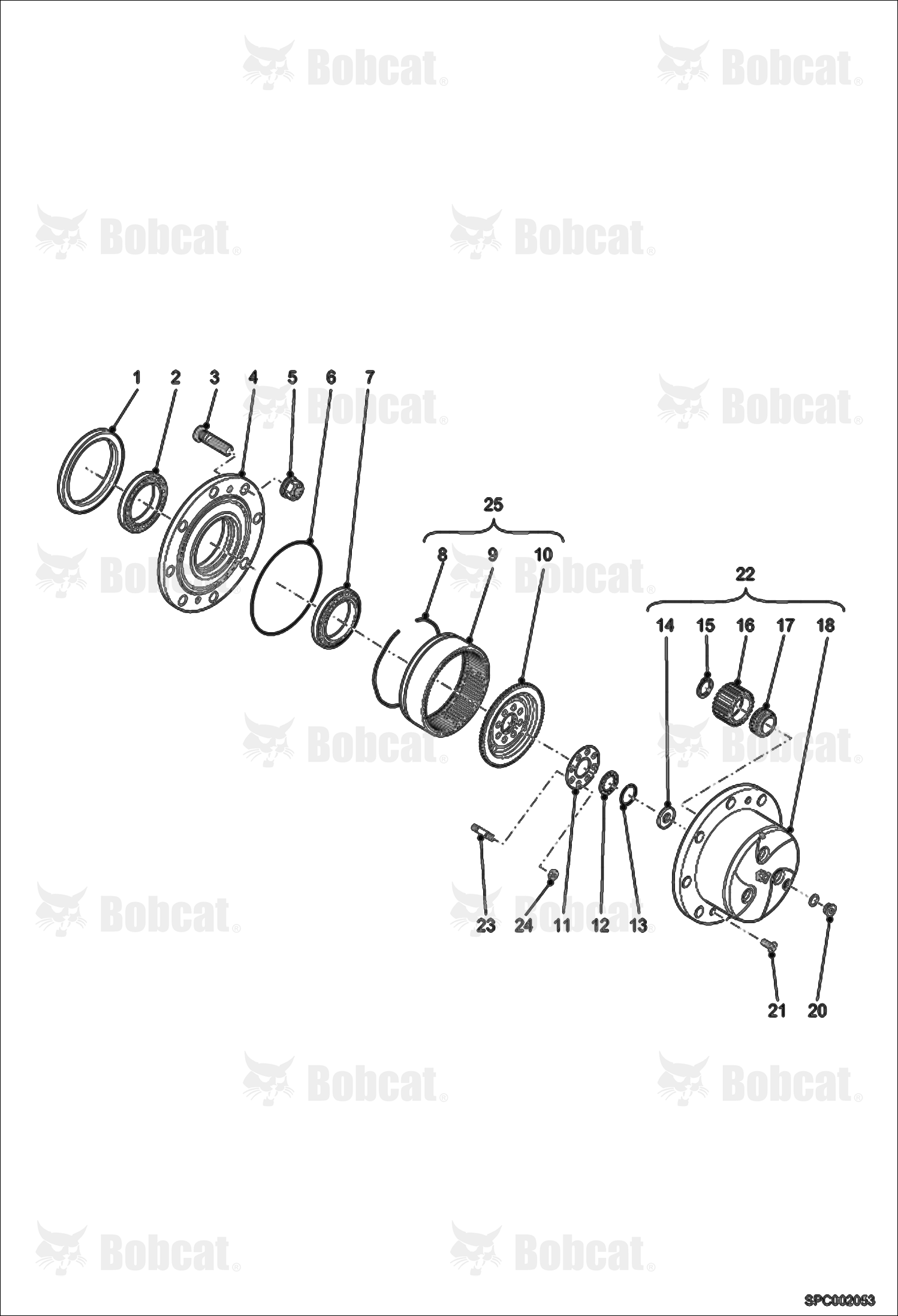 Hub Reduction - Front Axle / Rear Axle  364612001 - 364612500, 364712001 - 364712500