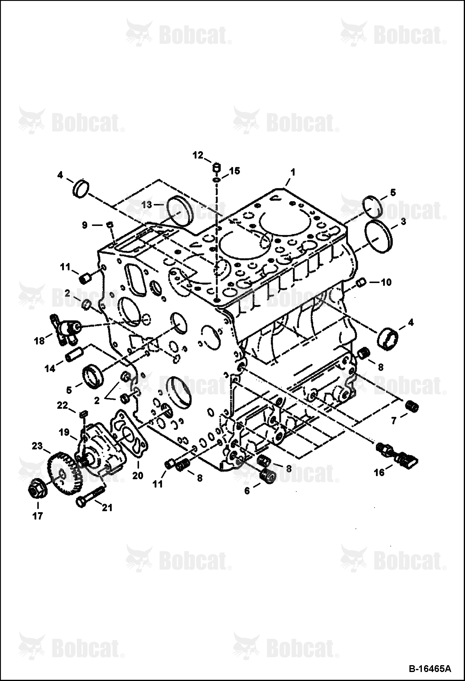 Crankcase (Kubota D722-E2B-BC-1)