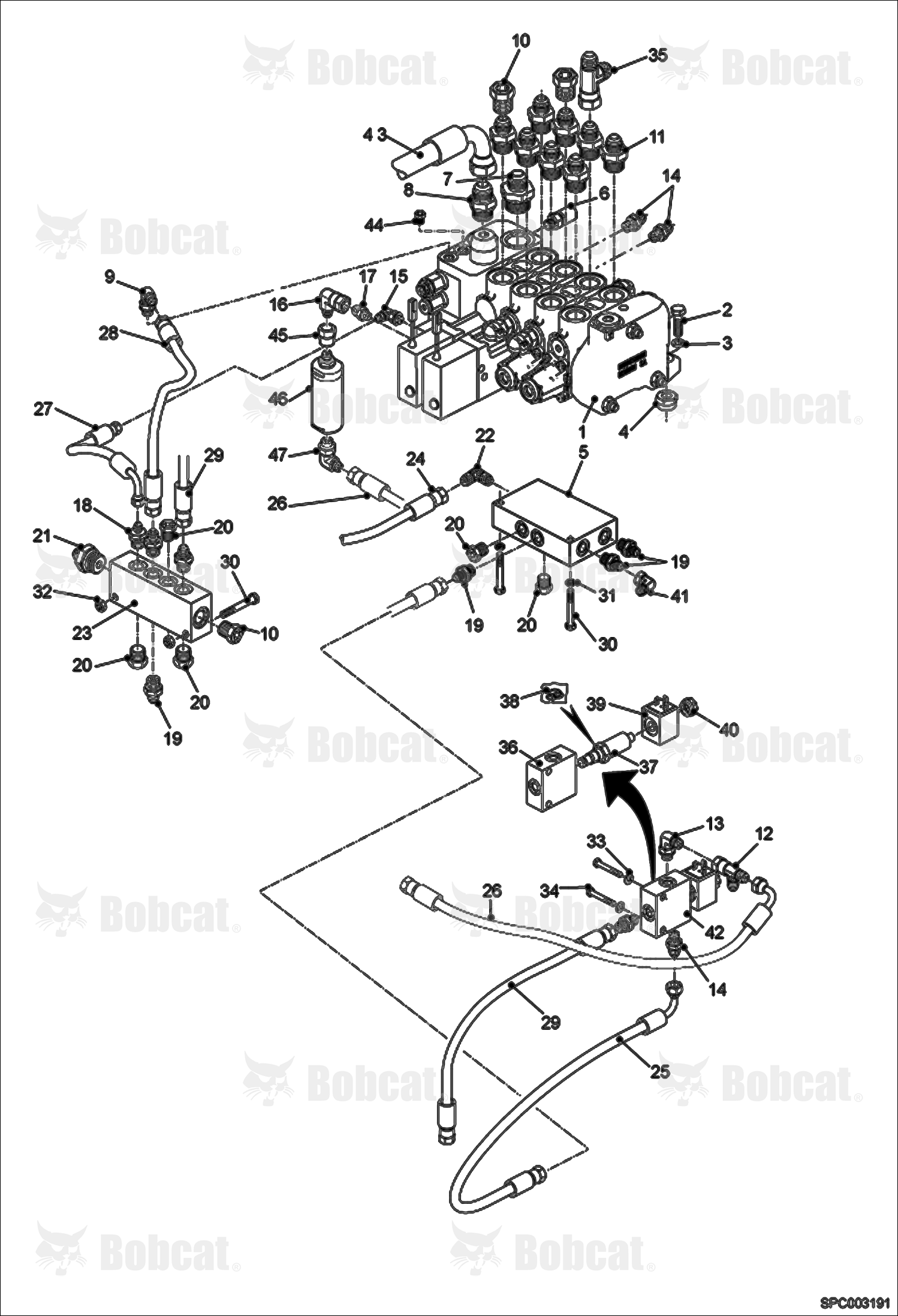 Hydraulic Control Valve Installation 365112036 & Above