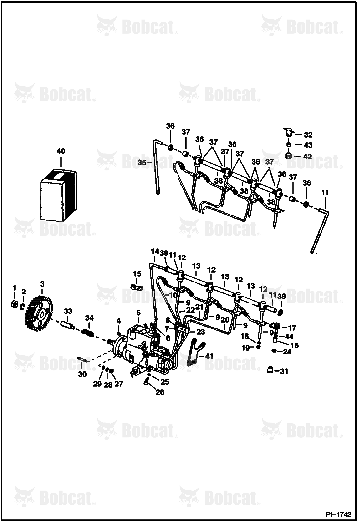 Fuel Injection System (Engine S/N 621172-1983 & Below, 129222-1985 & Below)