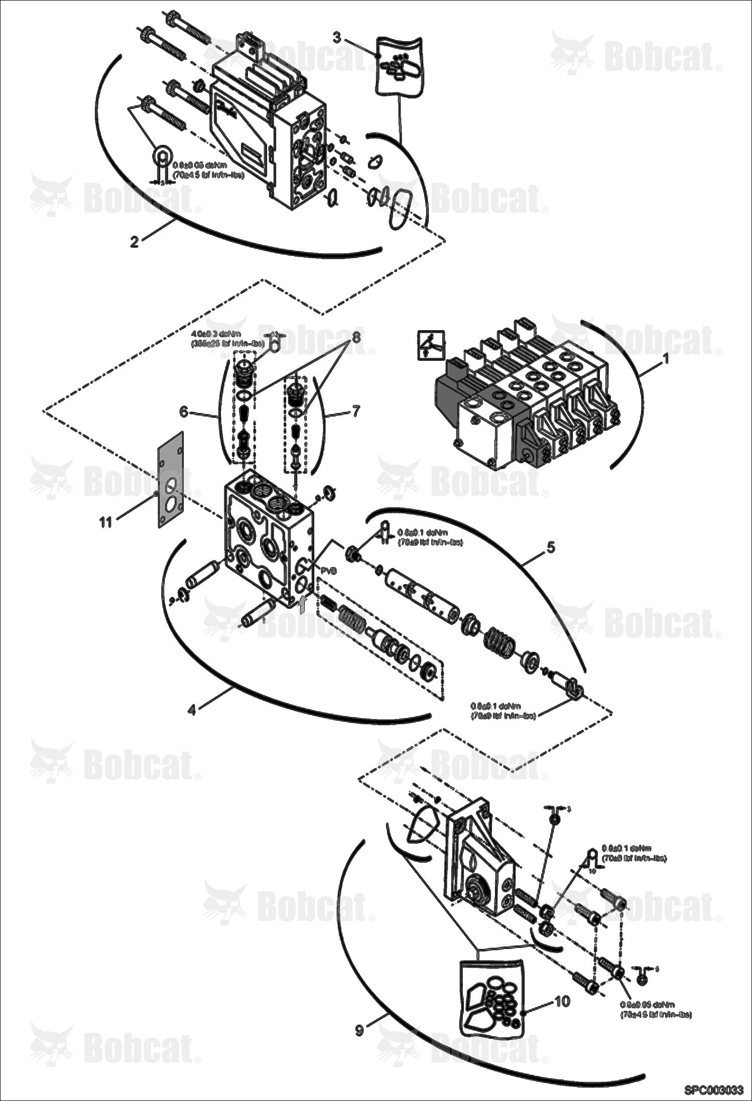 Hydraulic Control Valve (Lift Section)