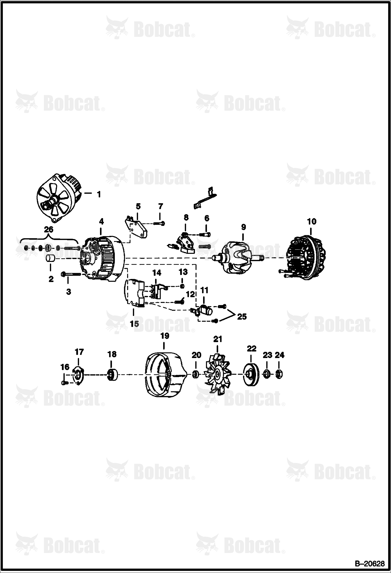 Alternator (Closed - Delco 1105063)
