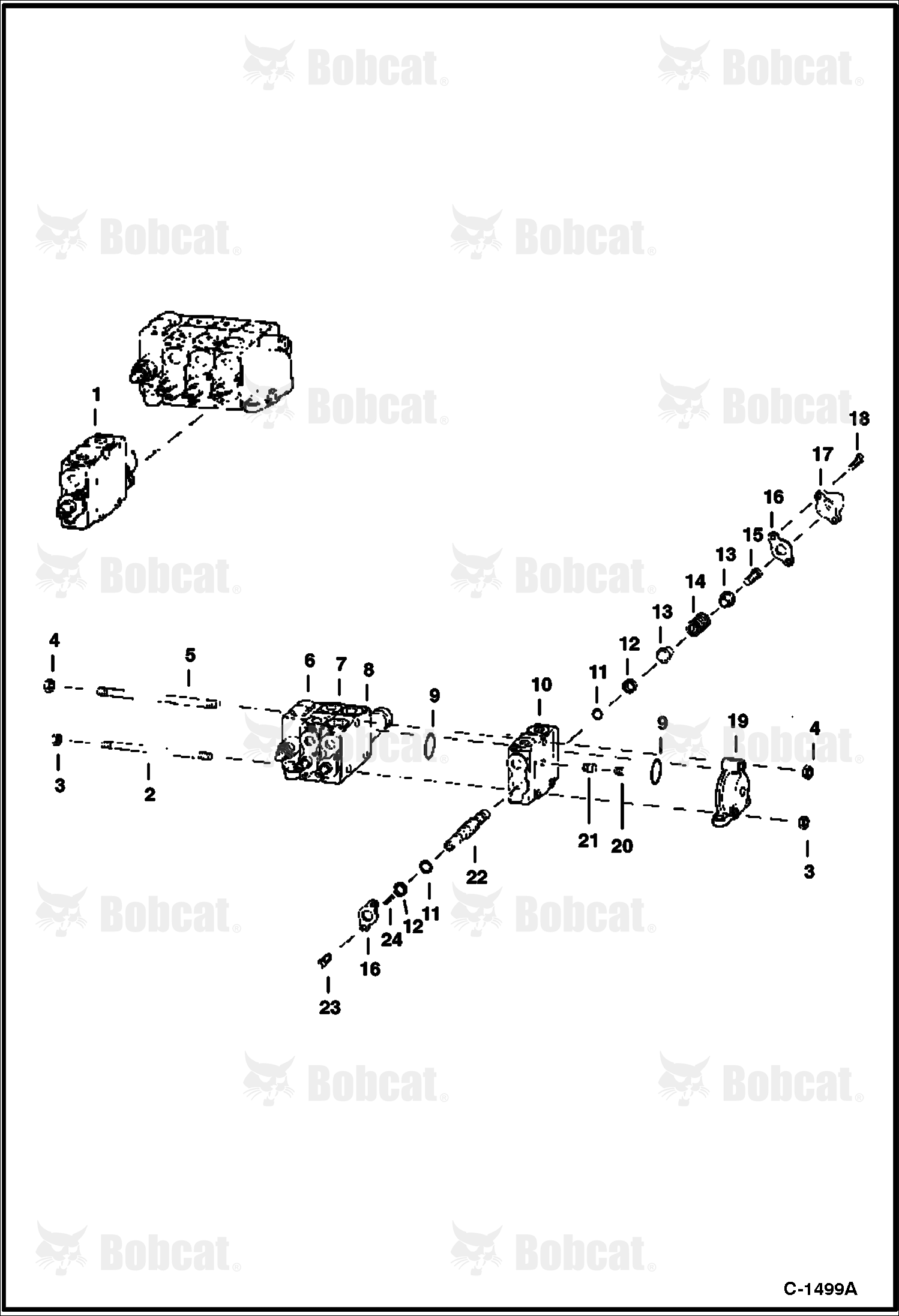 Valve Section - Auxiliary Control (Husco)