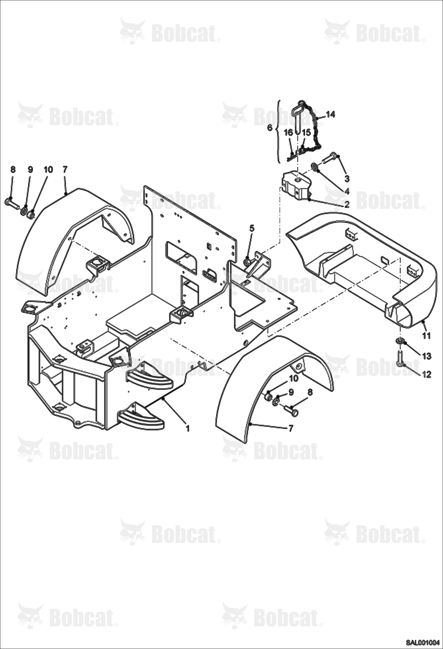 Rear CHASSIS, Mud Guard