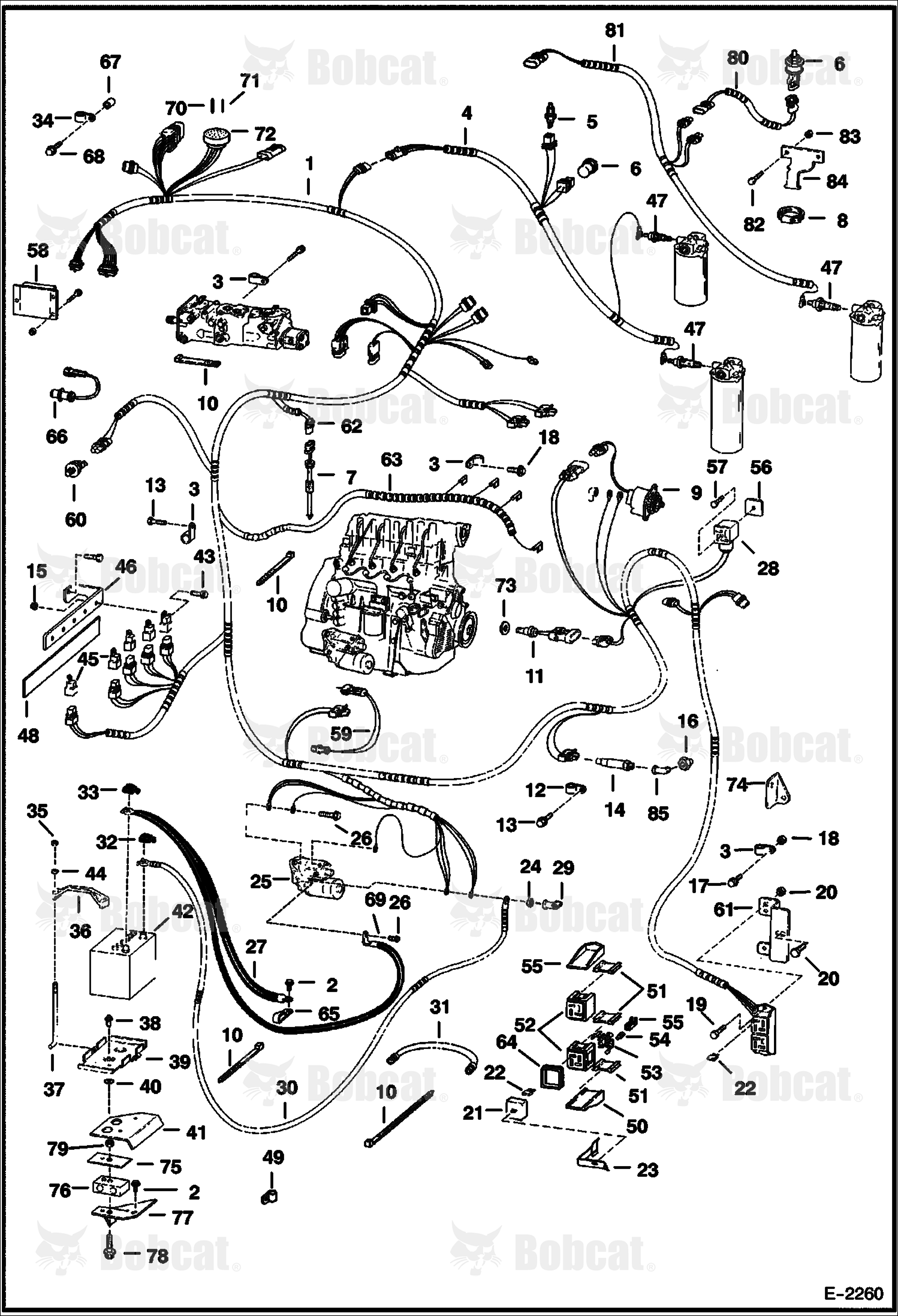 Engine Electrical Circuitry (W/ B.O.S.S. Option)