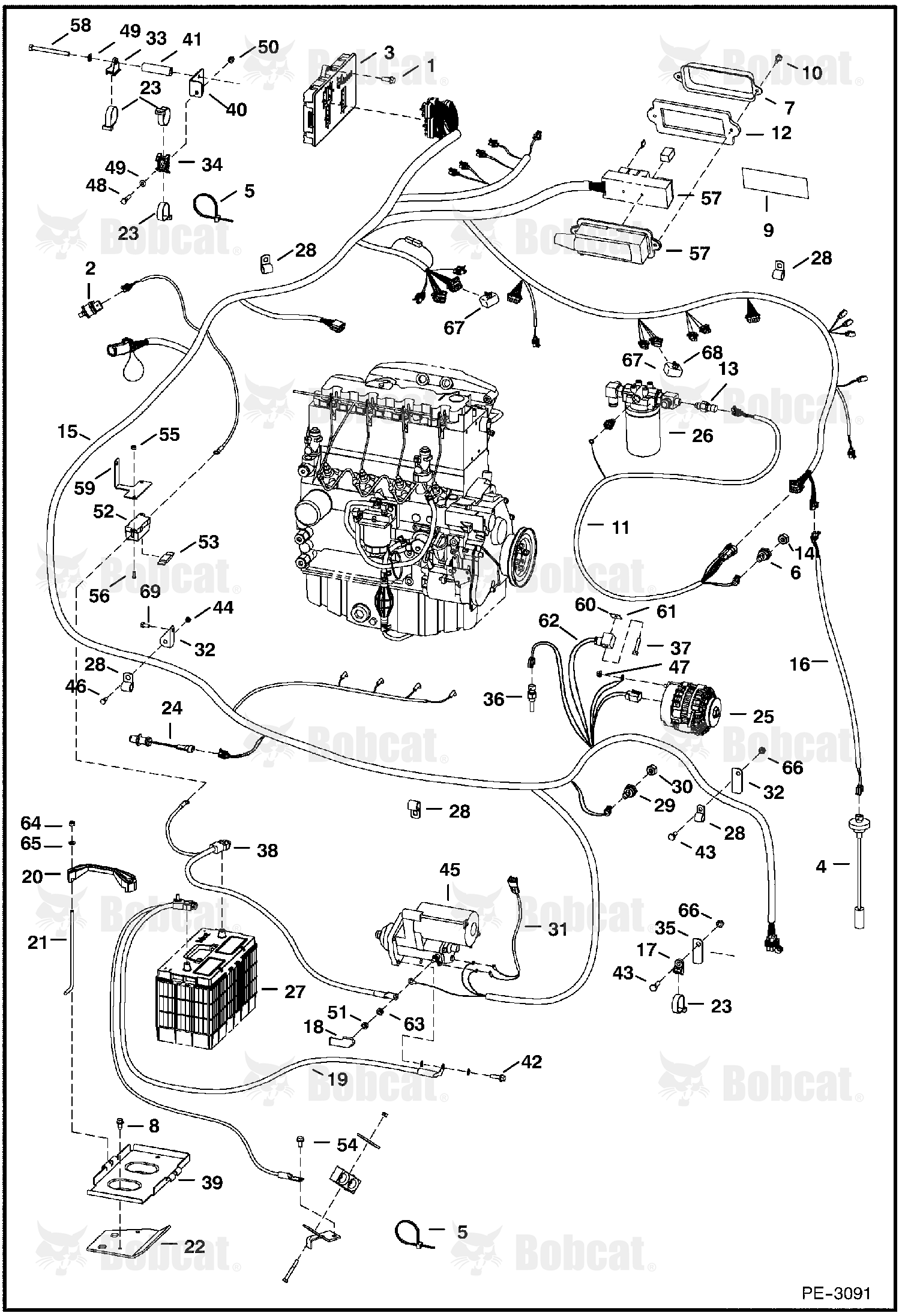 Engine Electrical 518916265 & Above, 516815001 & Above, 517515127 & Above