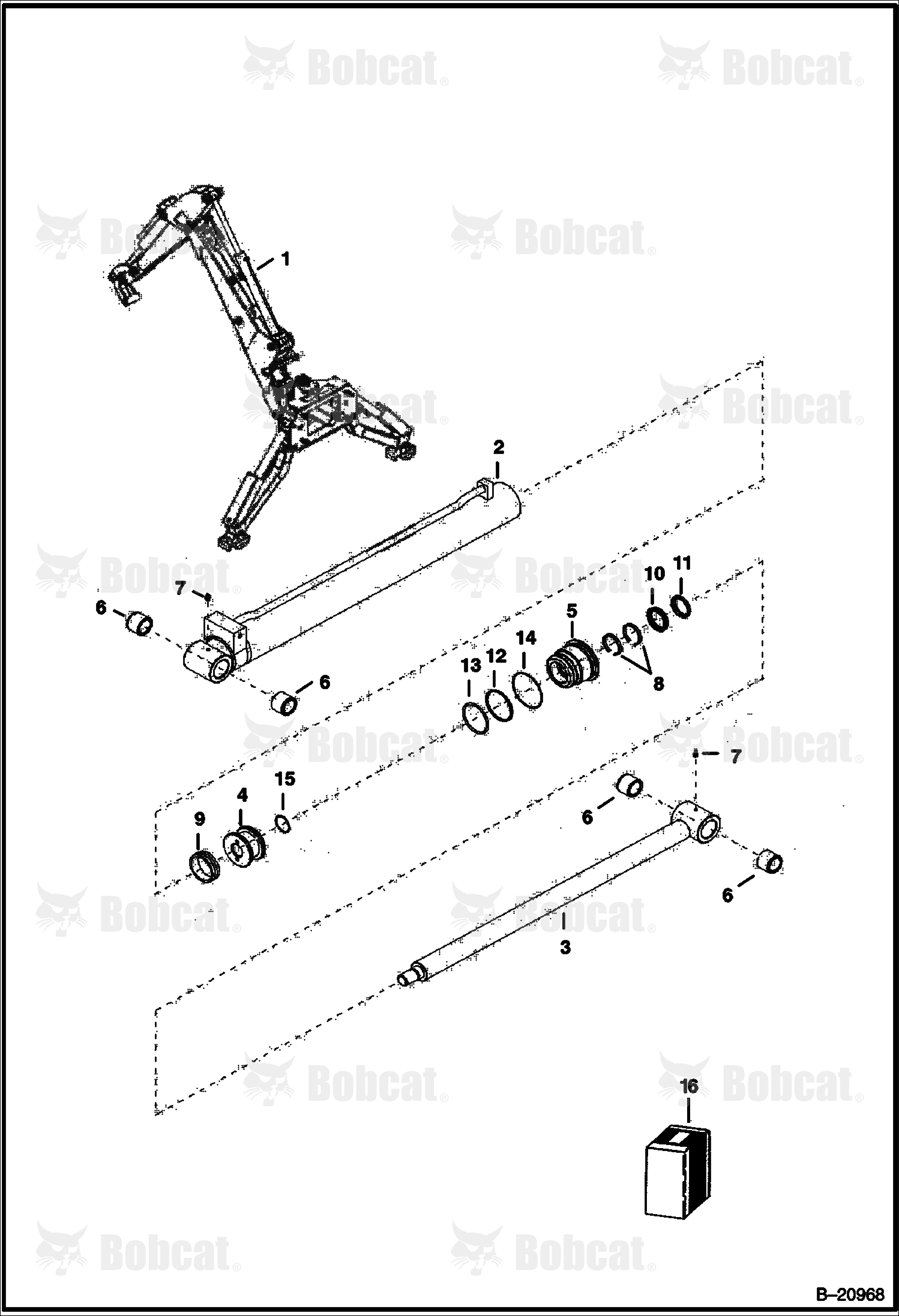 Arm Cylinder 570011001 - 570011038